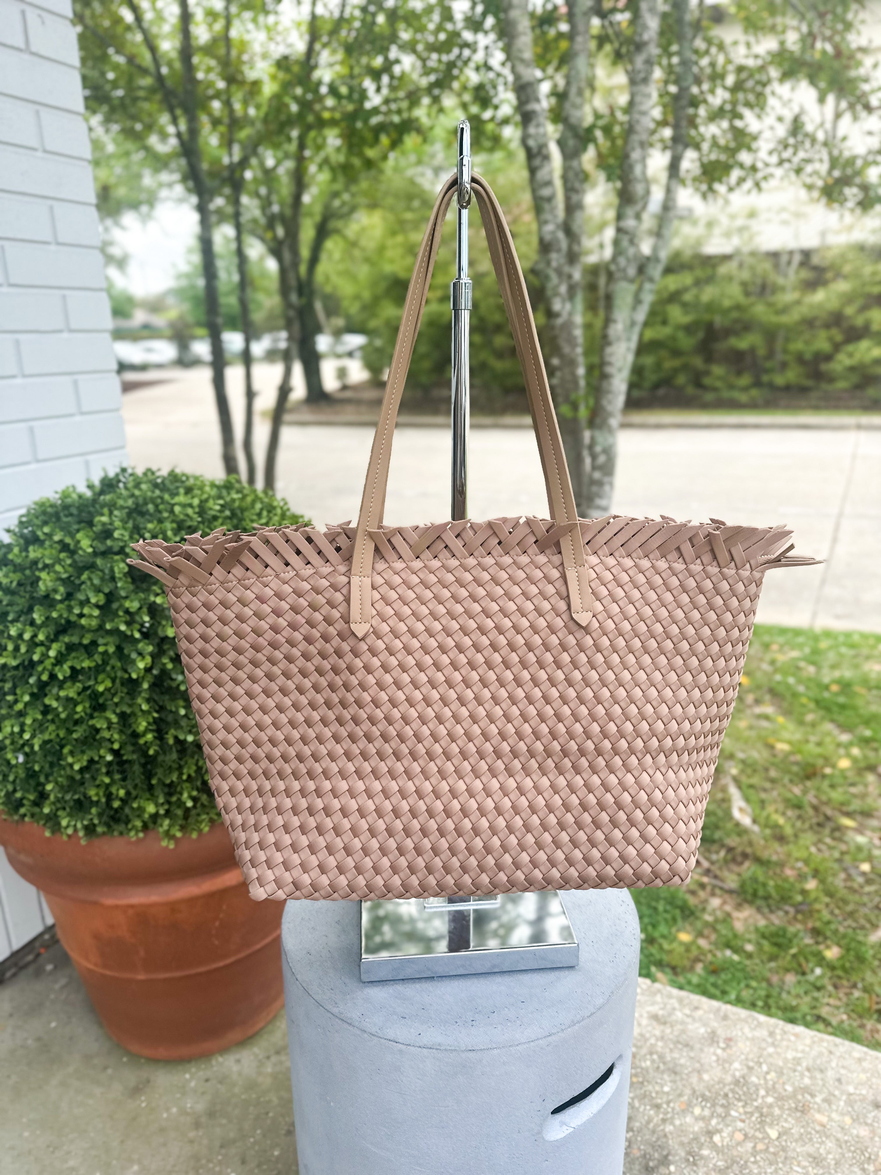 Woven Fringe Tote