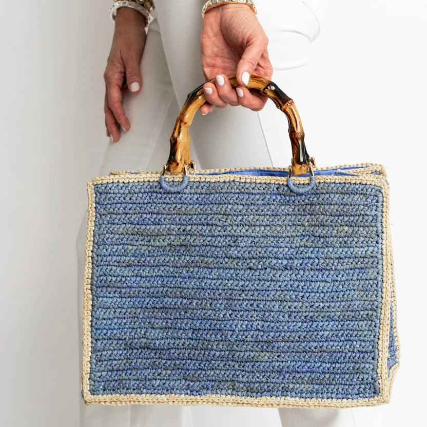 Piper Bamboo Bag Blue