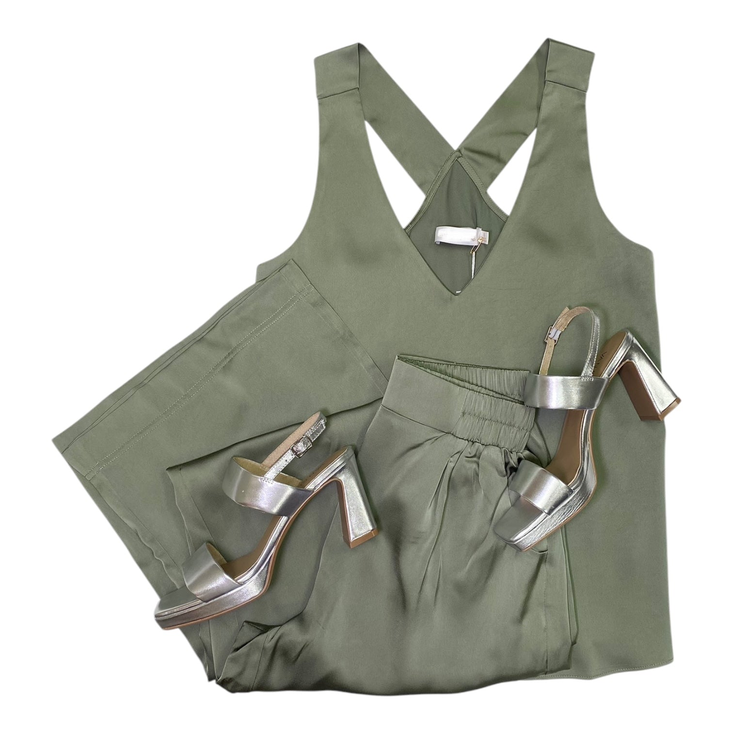 Renee Pull On Cargo Pant Olive