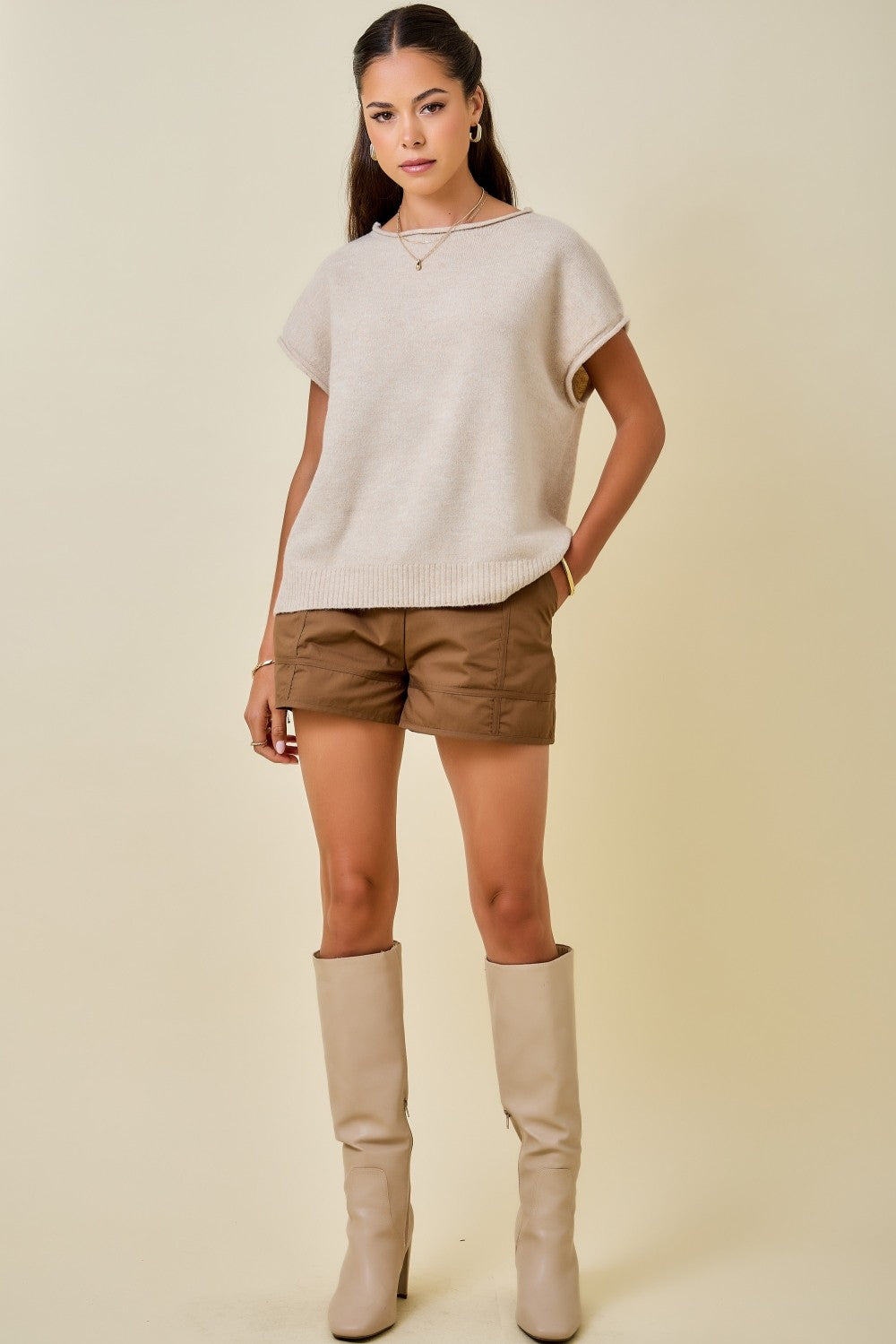 Rowan Sweater Taupe