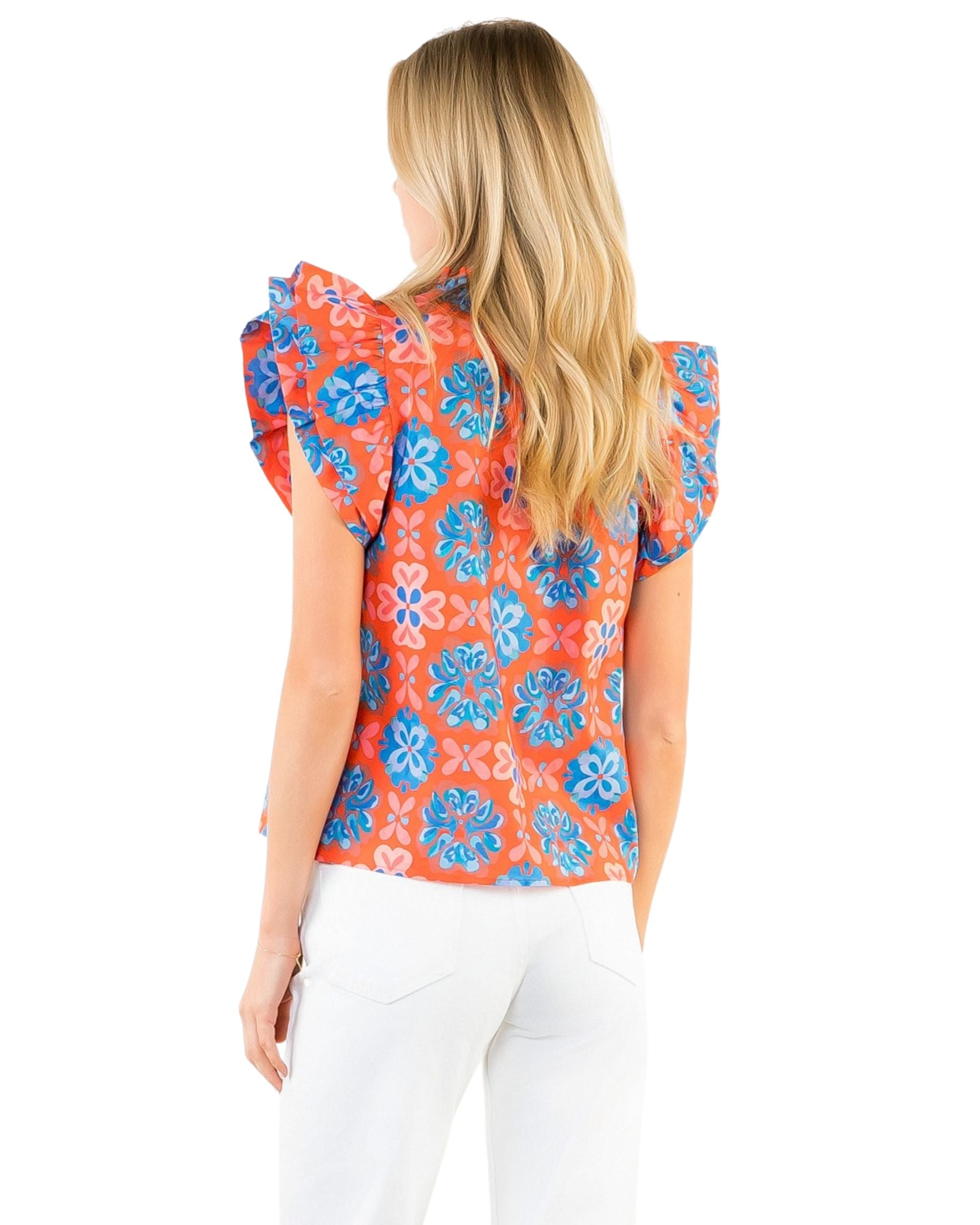 Emaley Top Pink/Orange