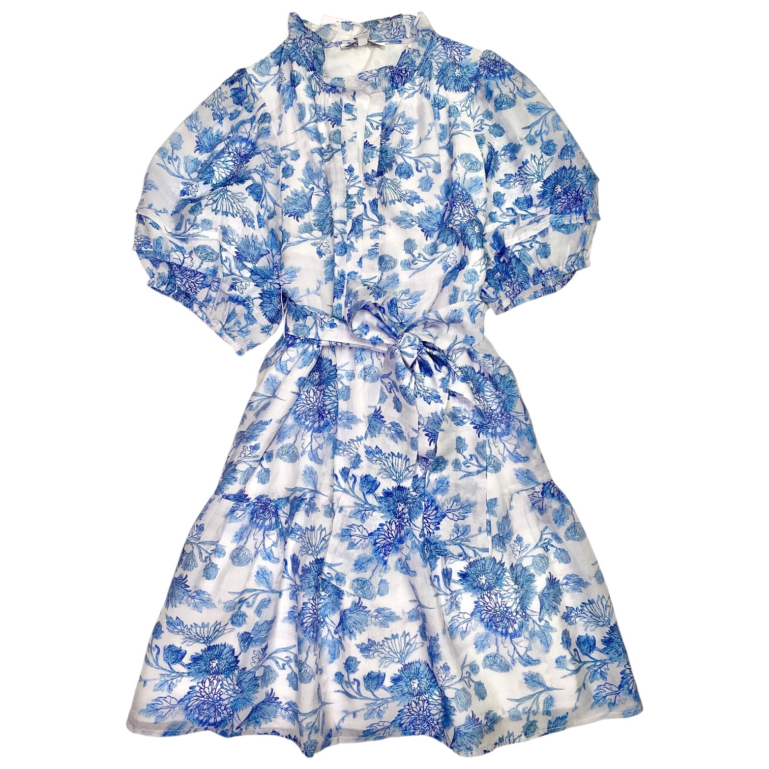 Puff SLV Tiered Dress Multi