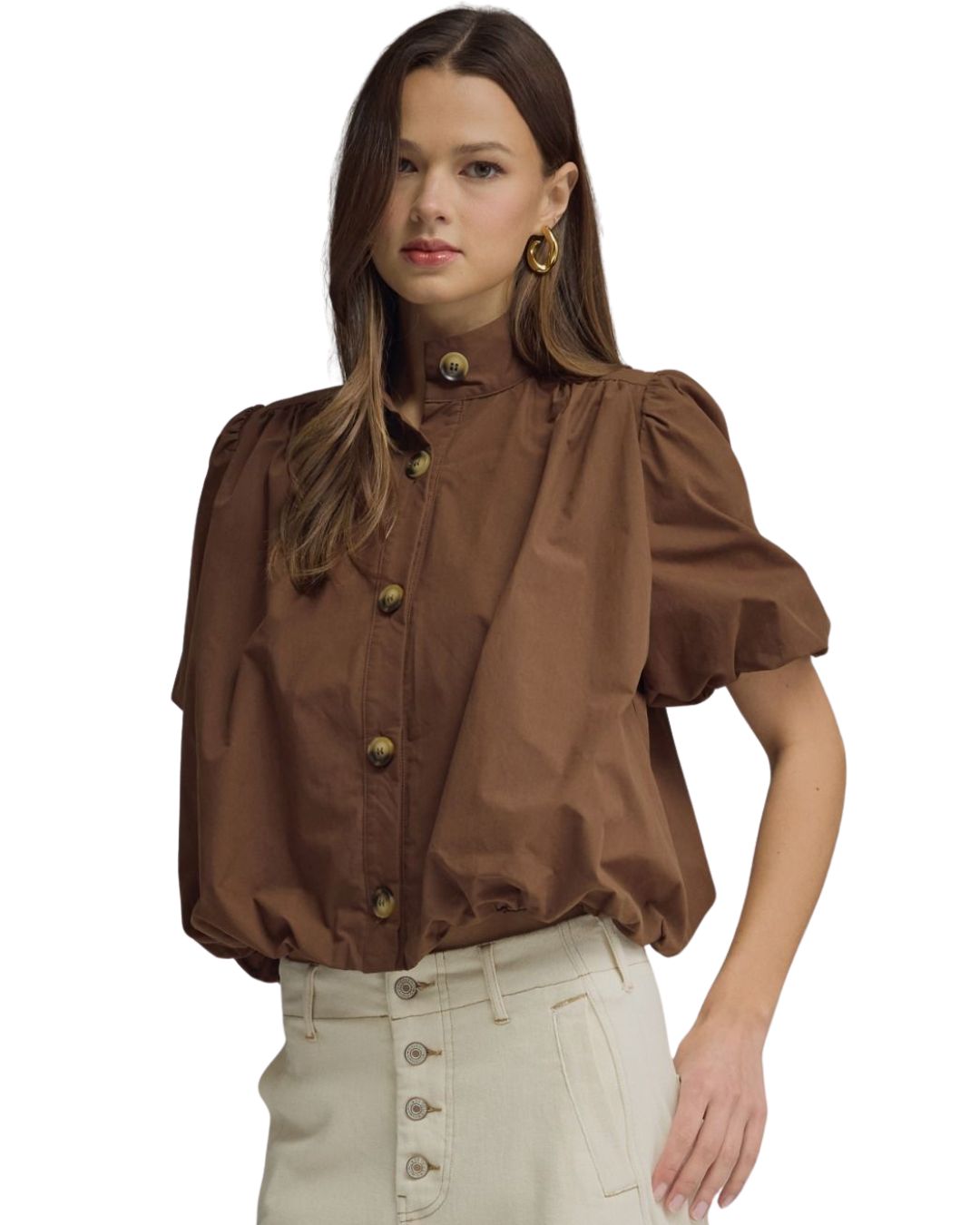 Agatha Top Brown
