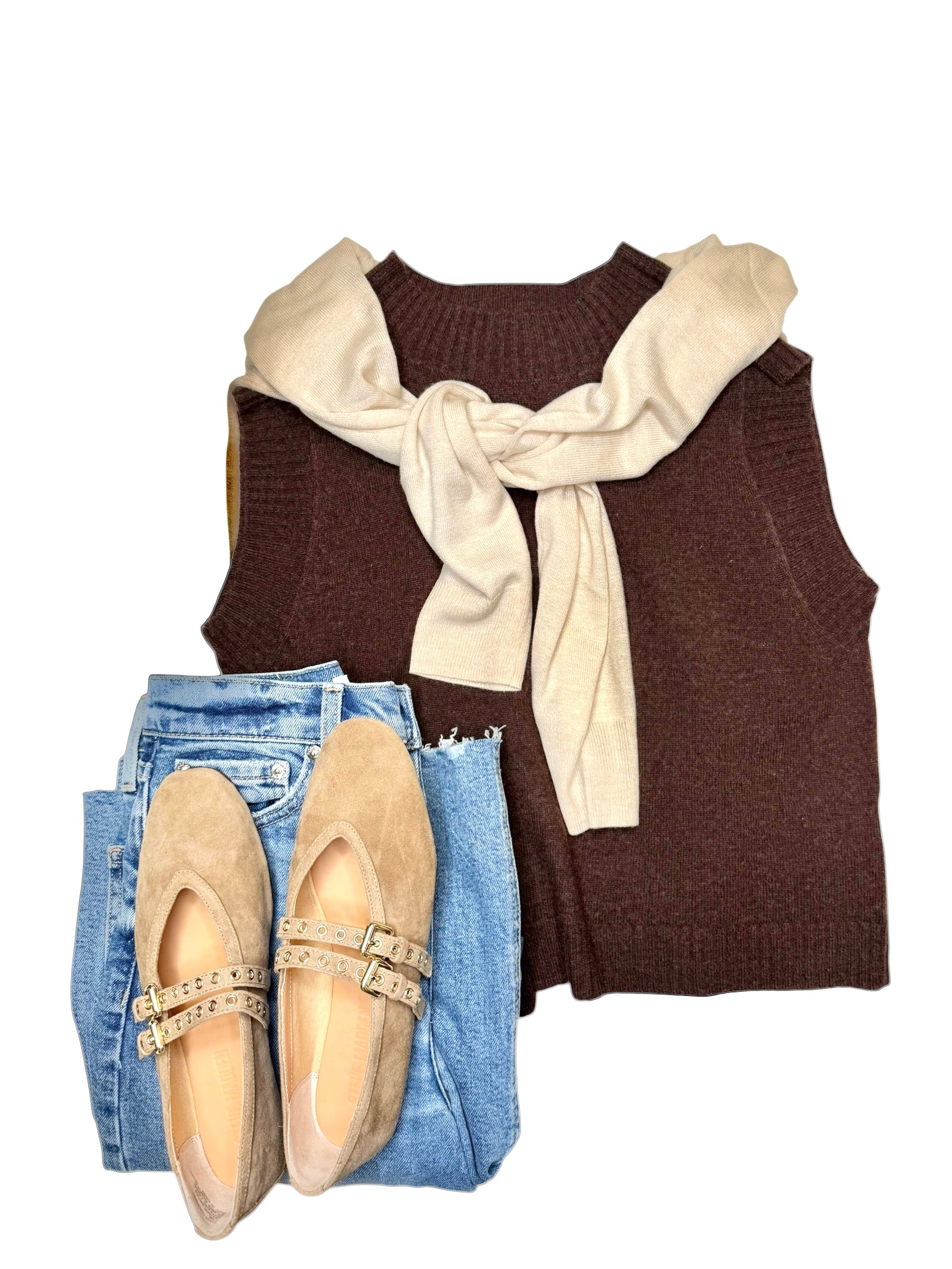 Mattie Sweater DK. Brown