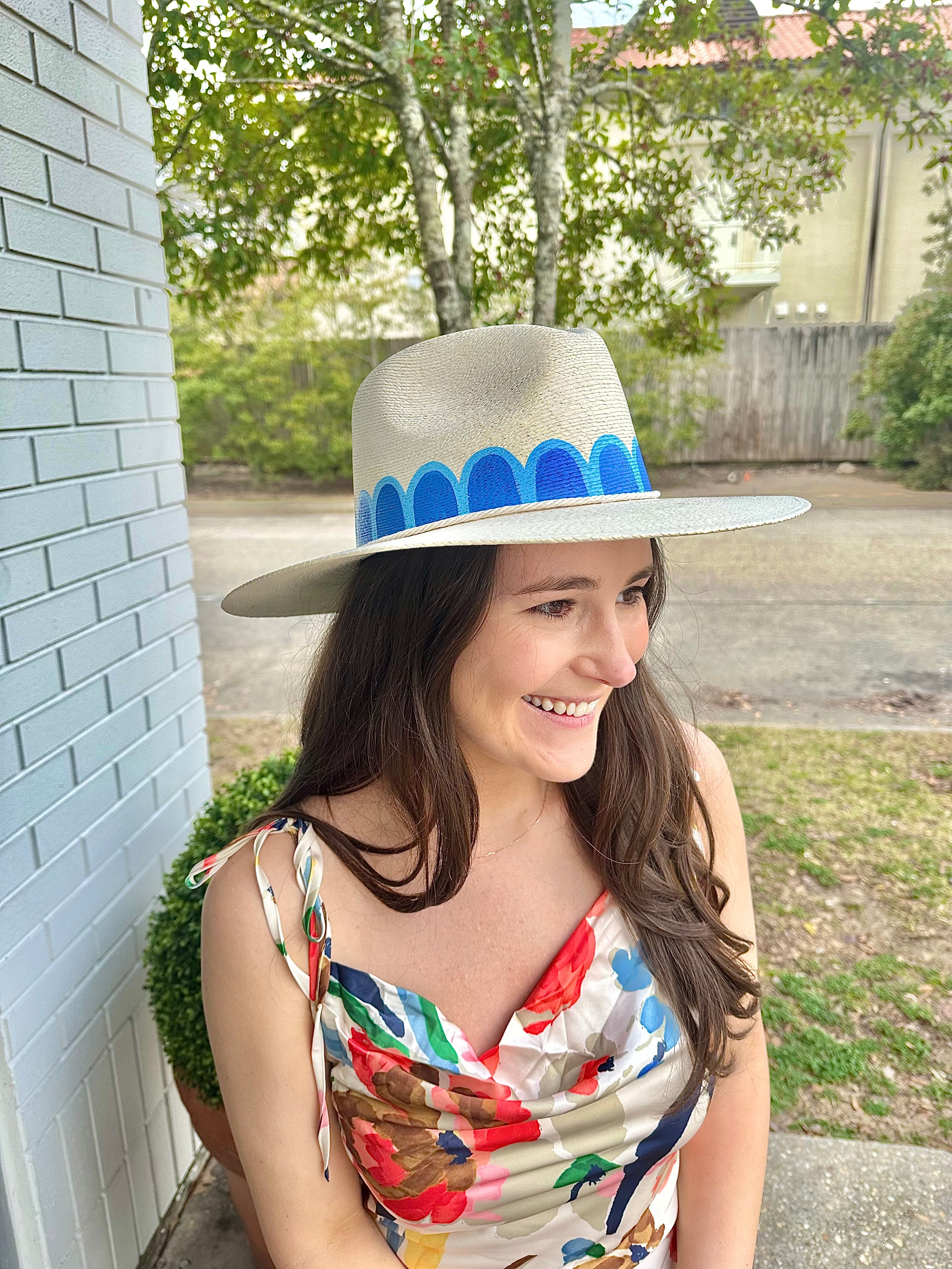 Painted Scalloped Hat