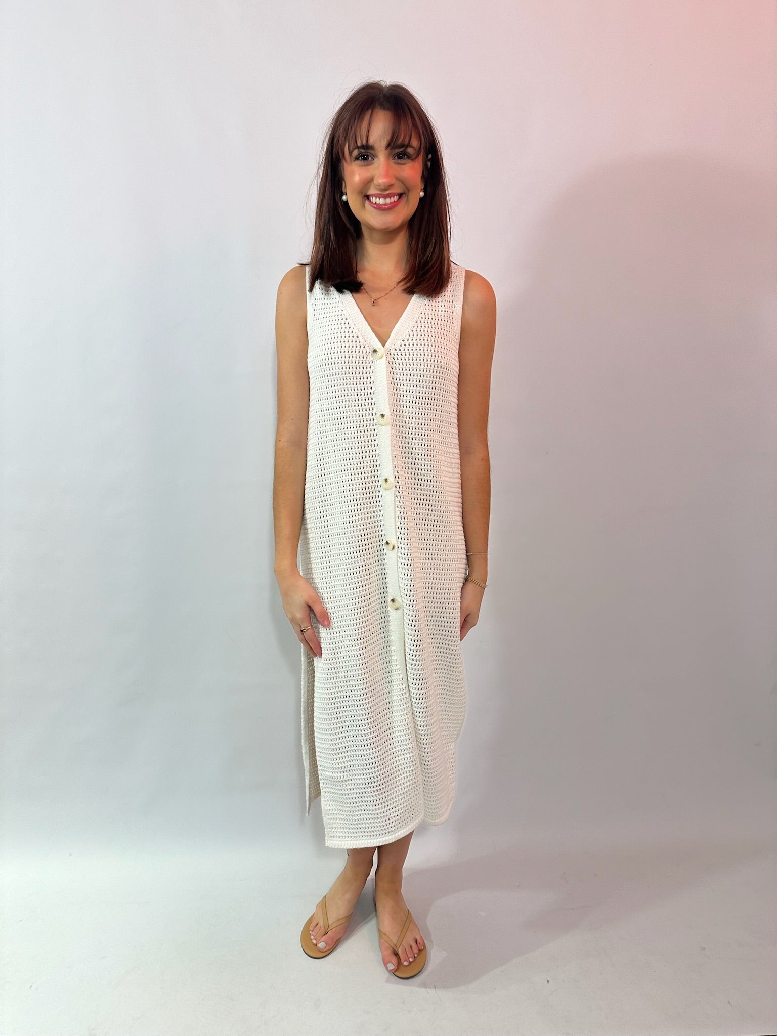 Kyler Coverup Dress Off White