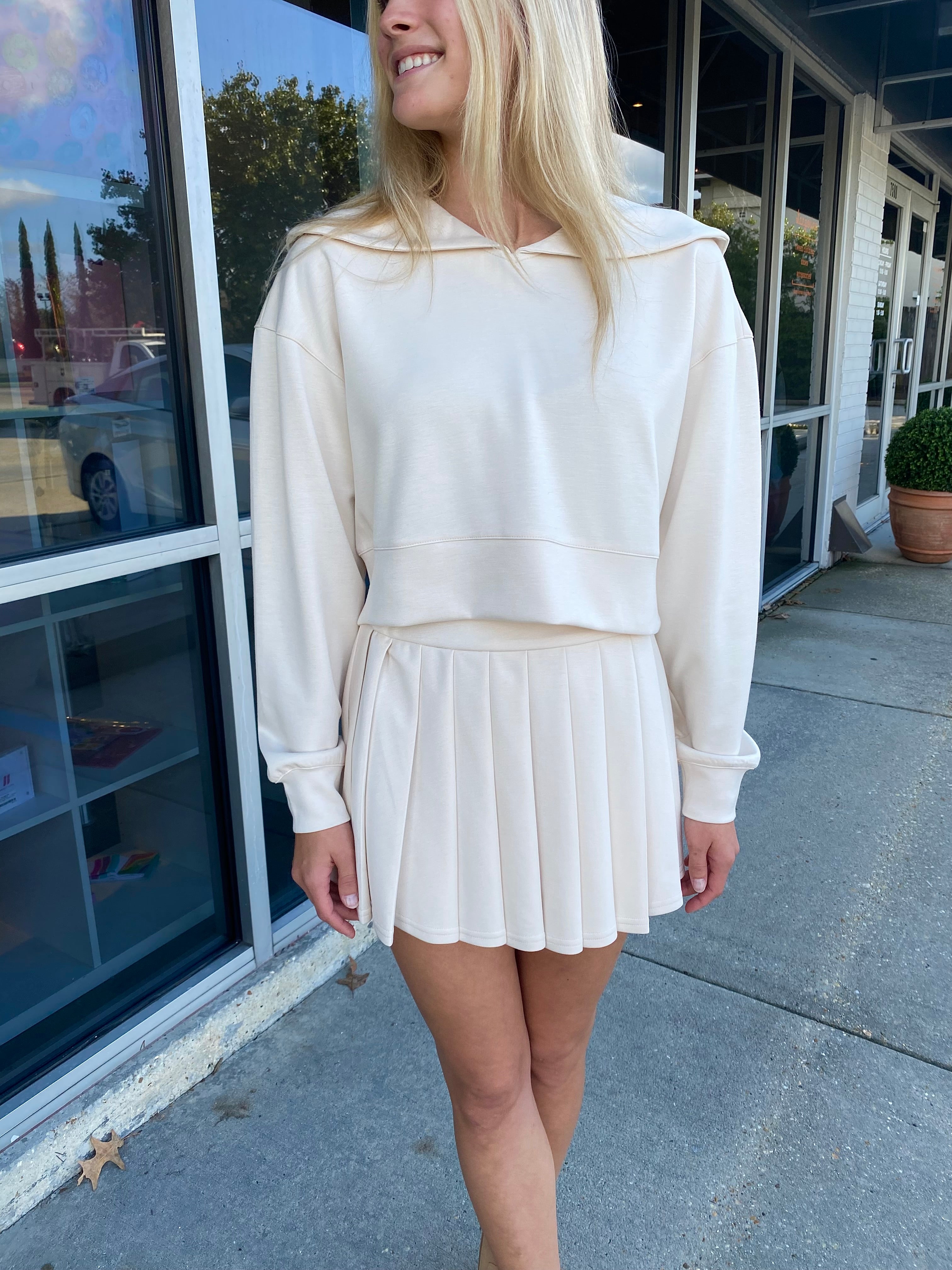 Rhea Sweat Set Ecru
