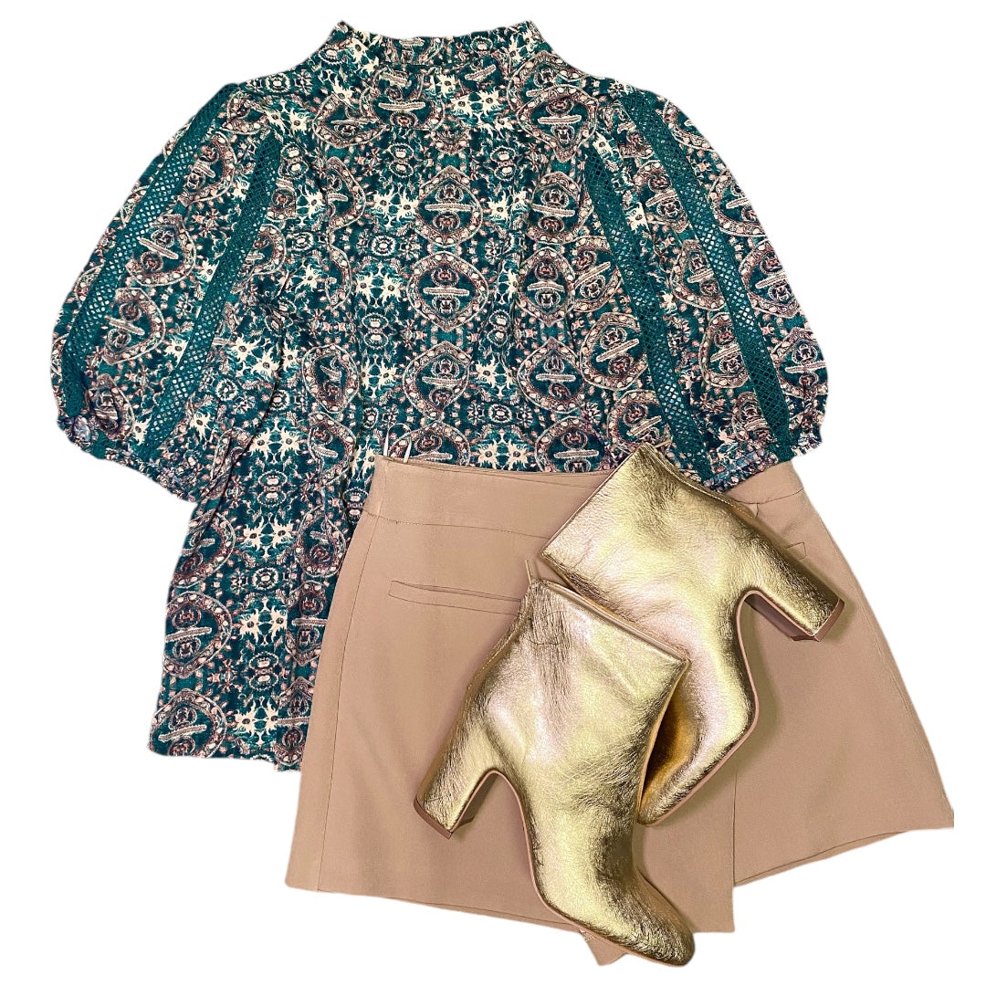 Rene Ruffled Top Multi