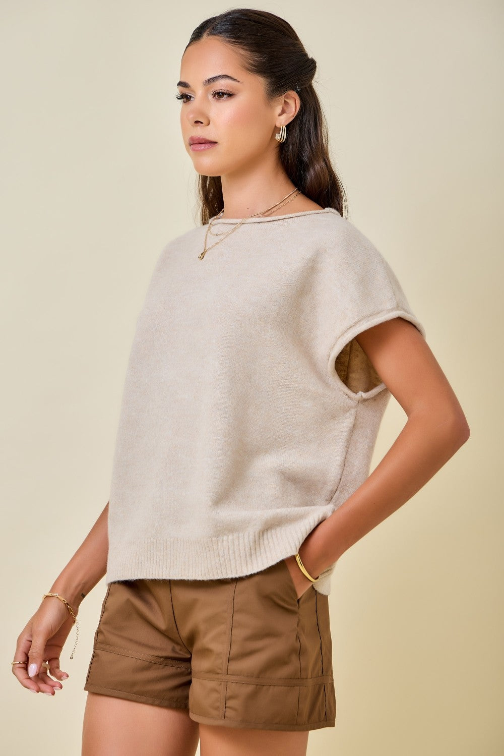 Rowan Sweater Taupe