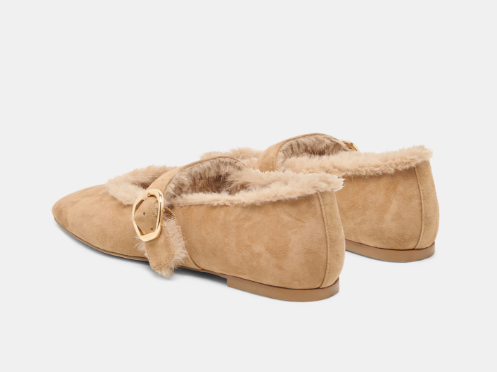 Mella Plush Lt Brown Suede