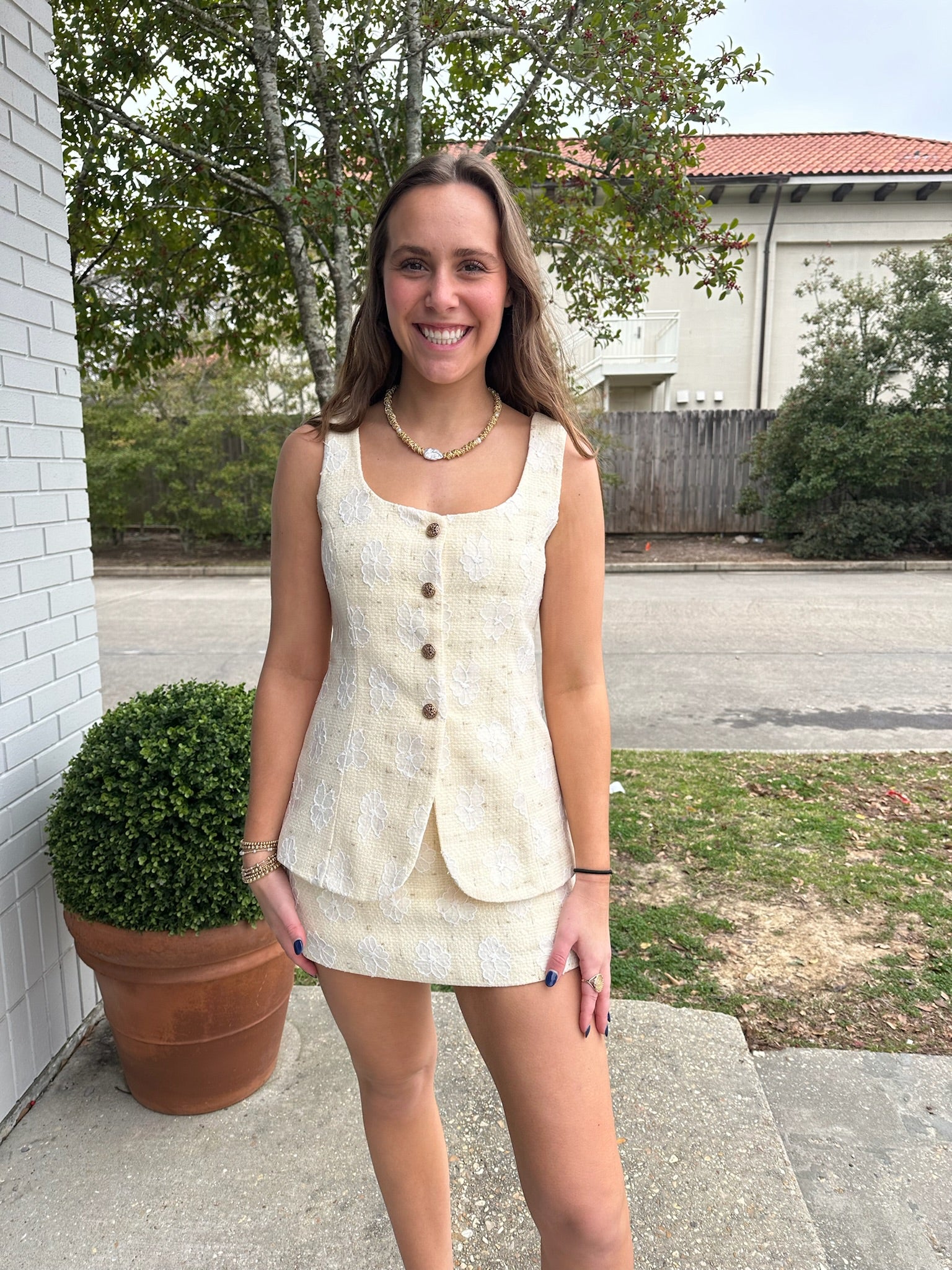 Delaney Tweed Romper