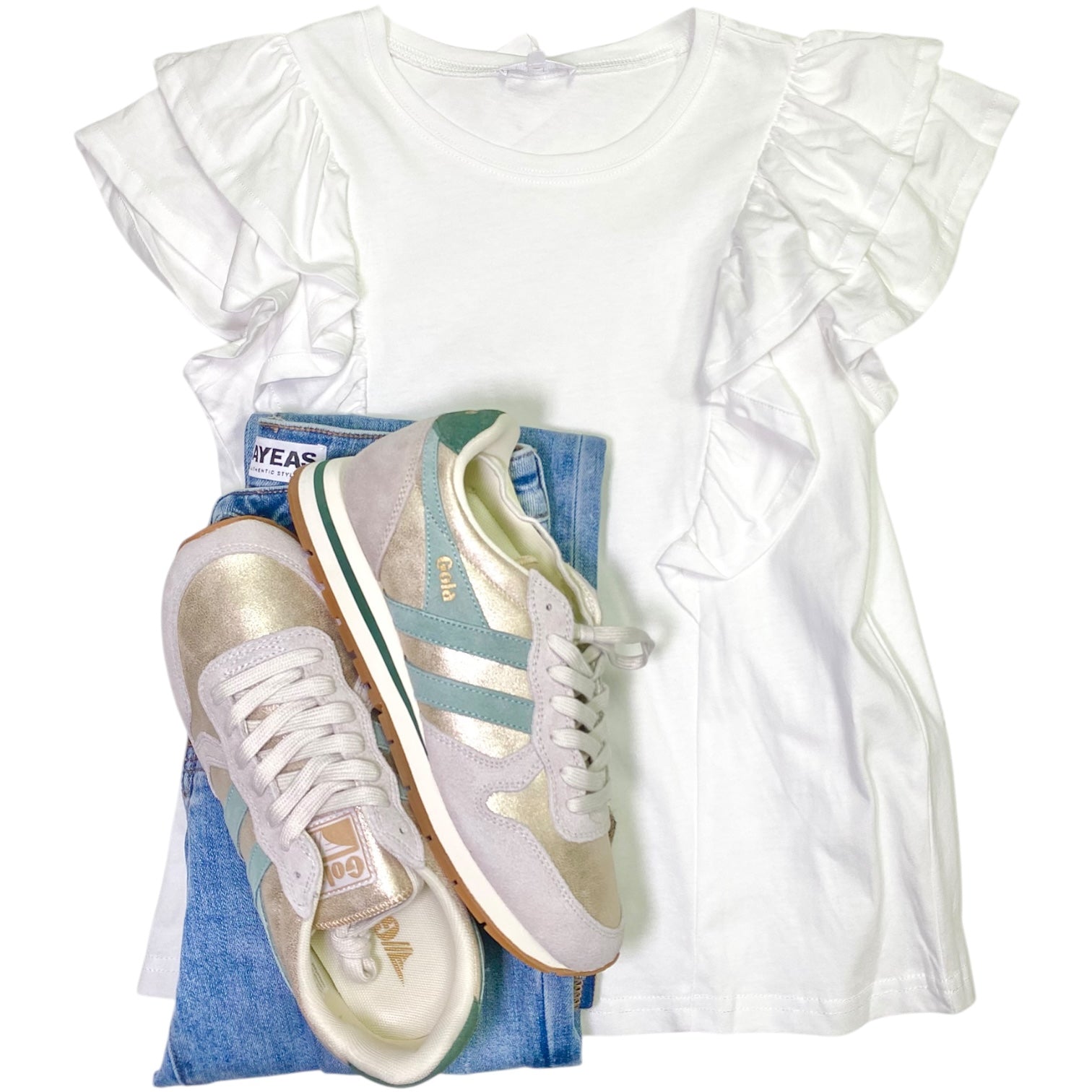Amelia Top White