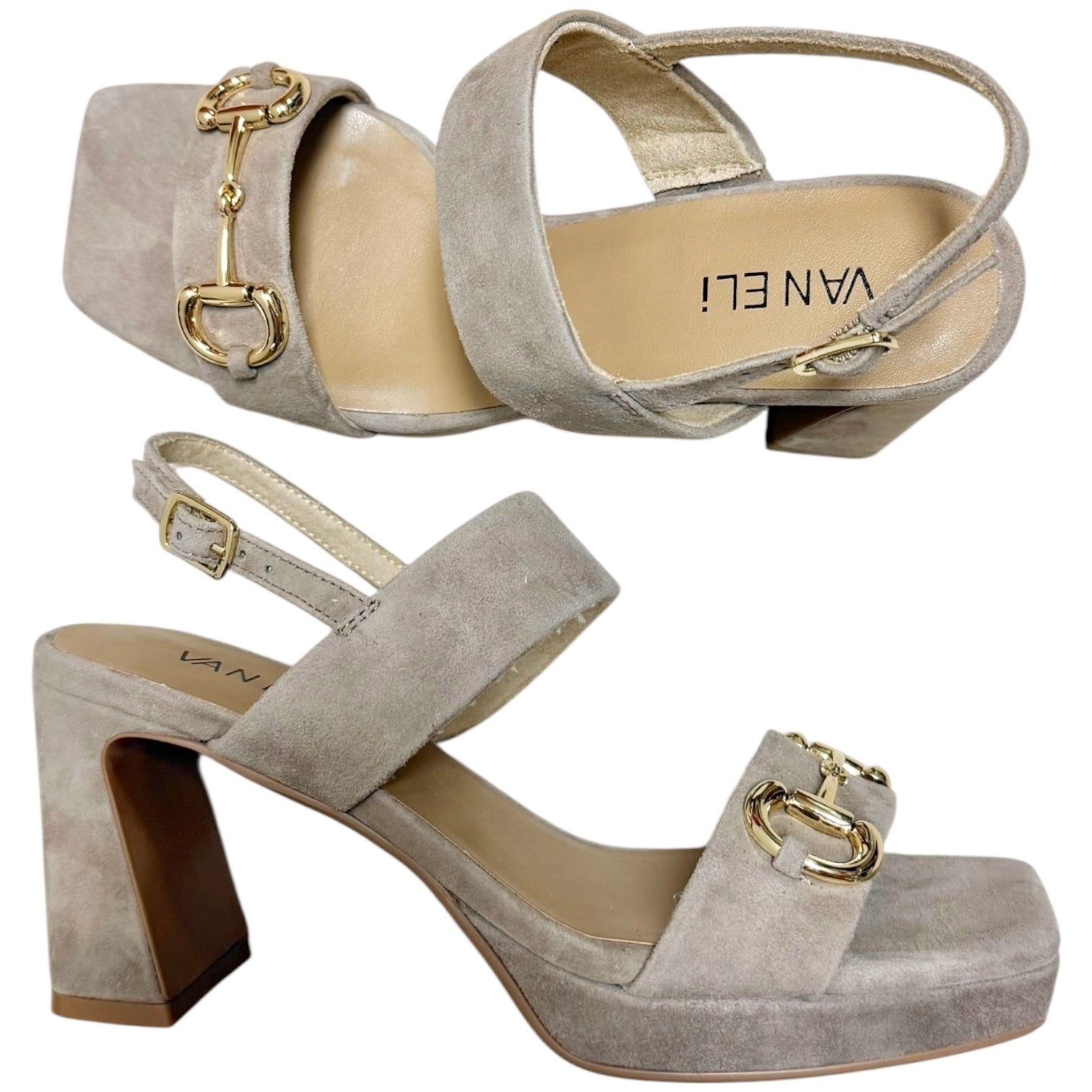 Platform BLK Heel Military Suede