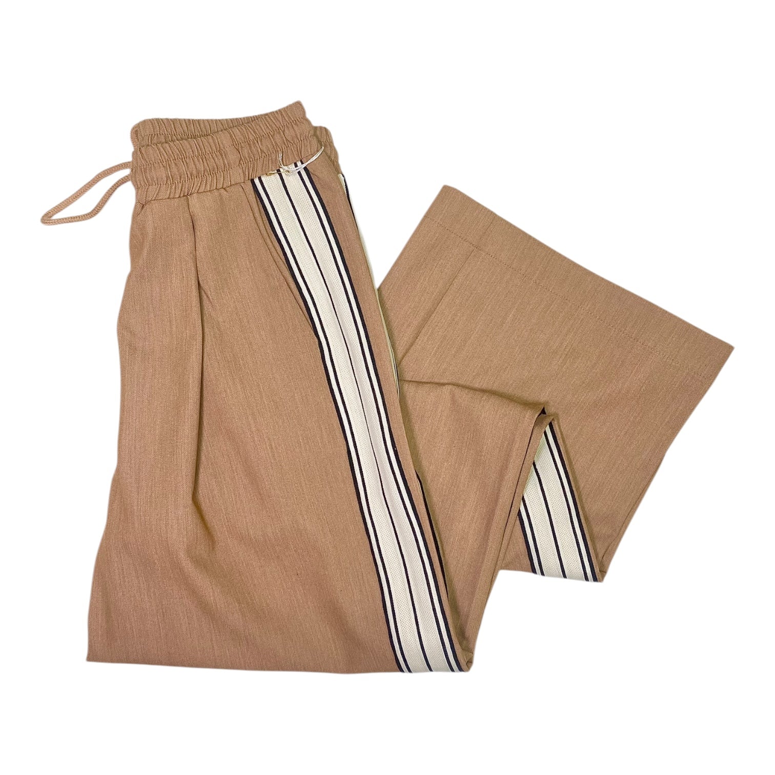 Sporty Pull On Pants Camel