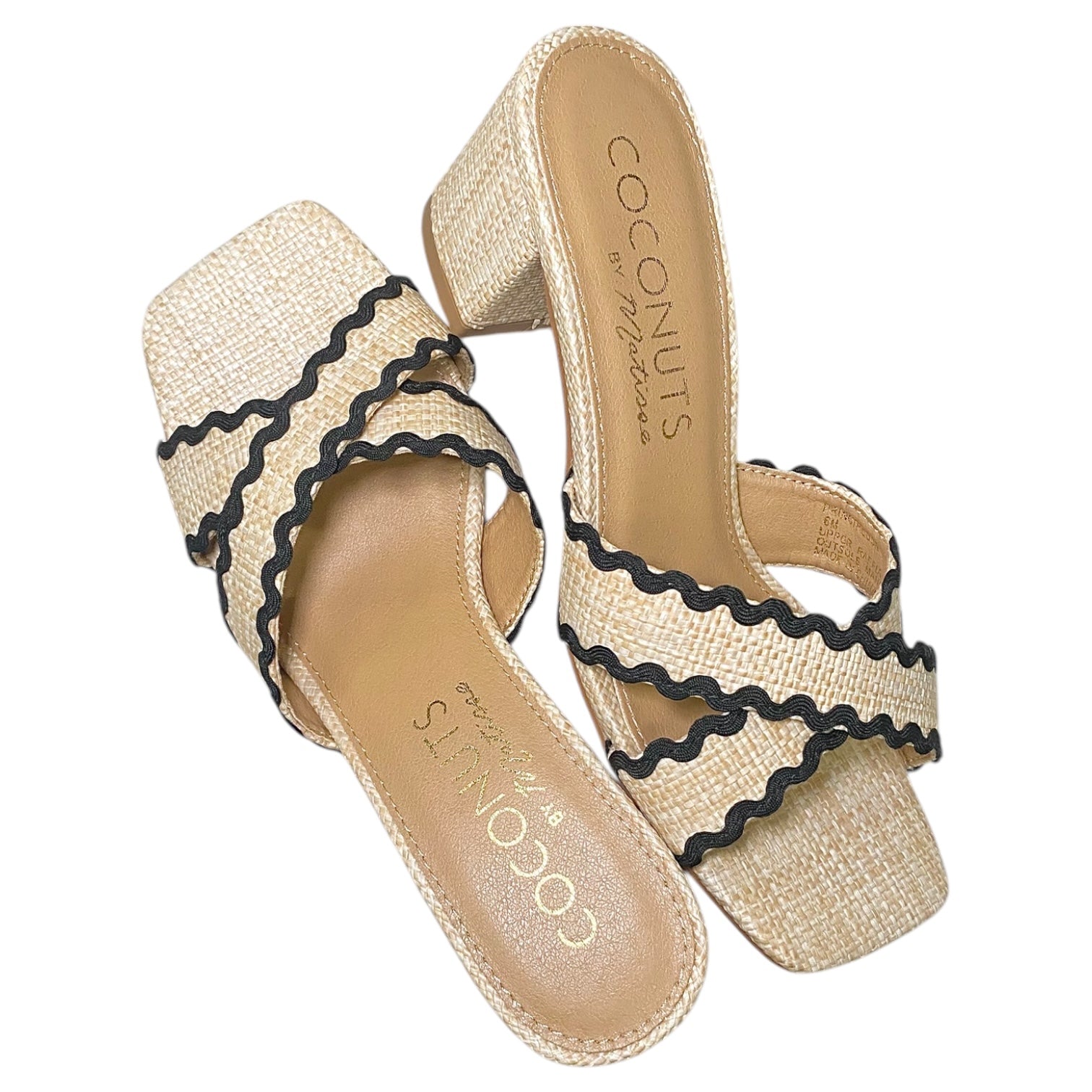 Block Heel Sandal Natural
