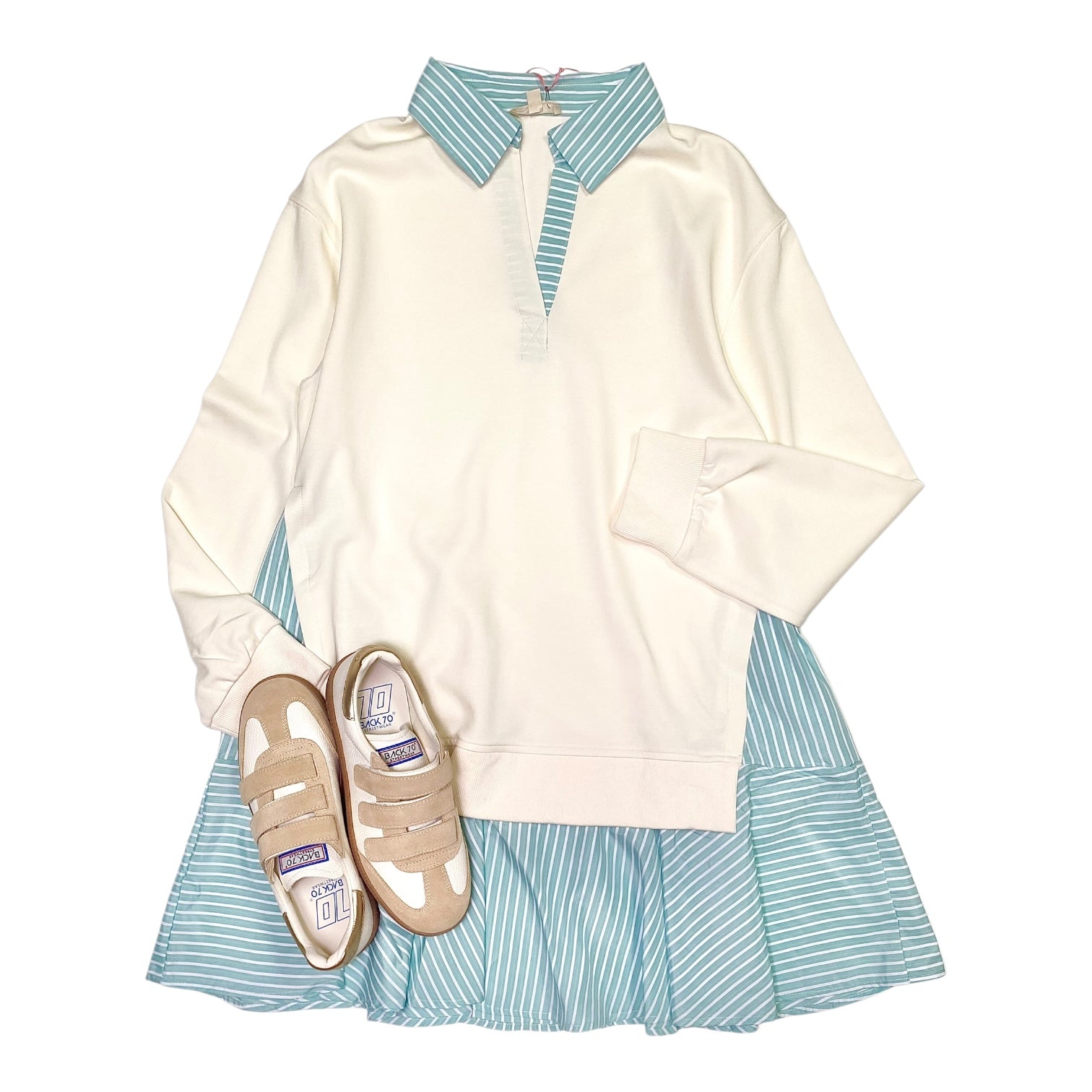 Catalina Sweater Dress Cream
