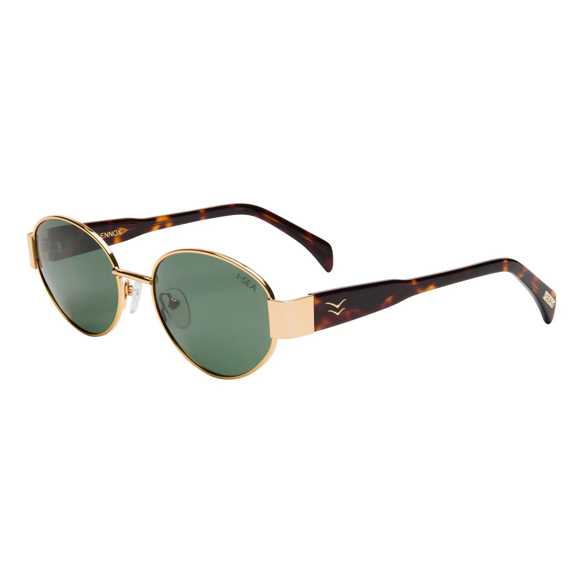 Lennox Sunglasses Gold/Green