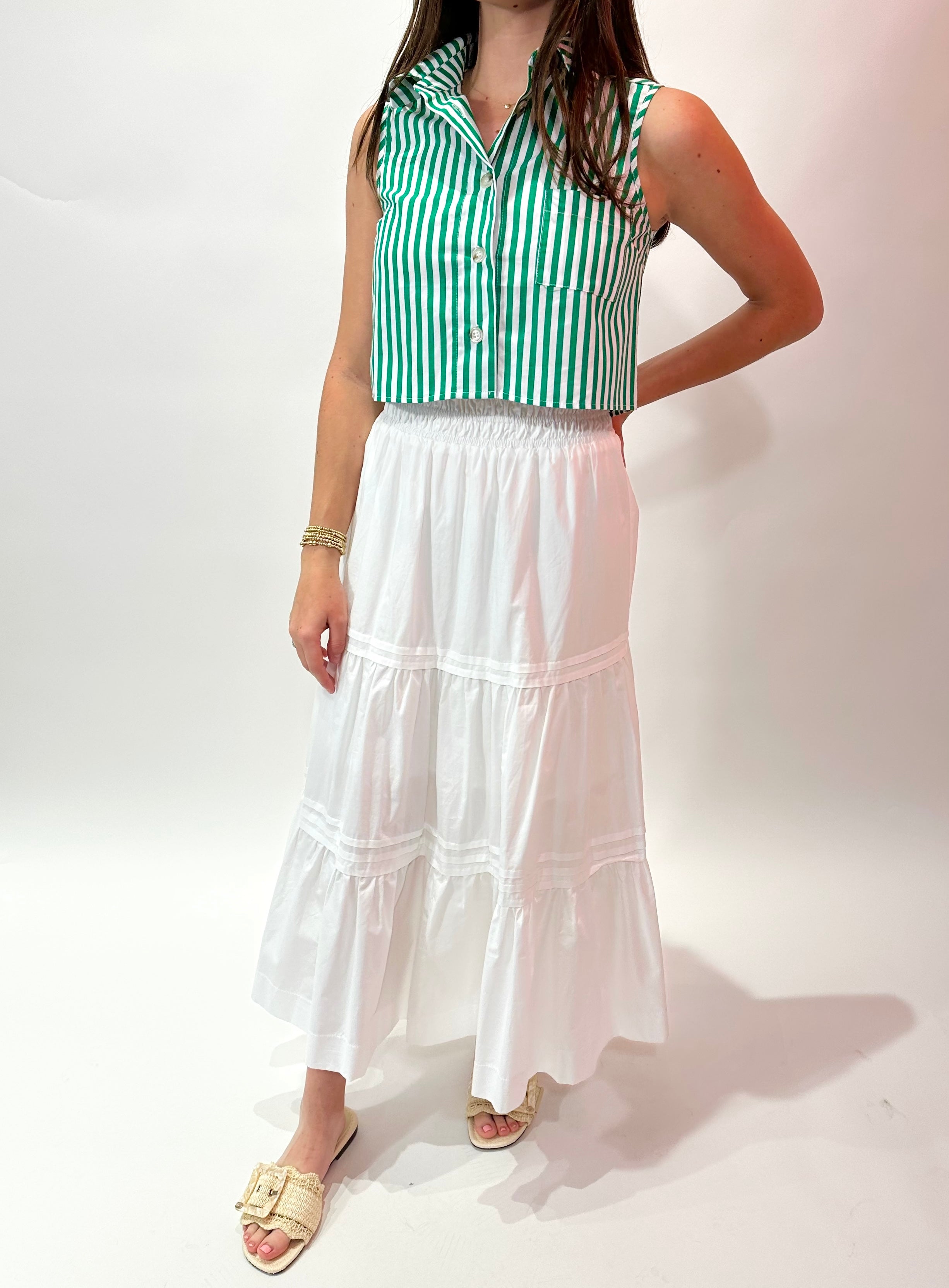 Arden Stripe Shirt Green