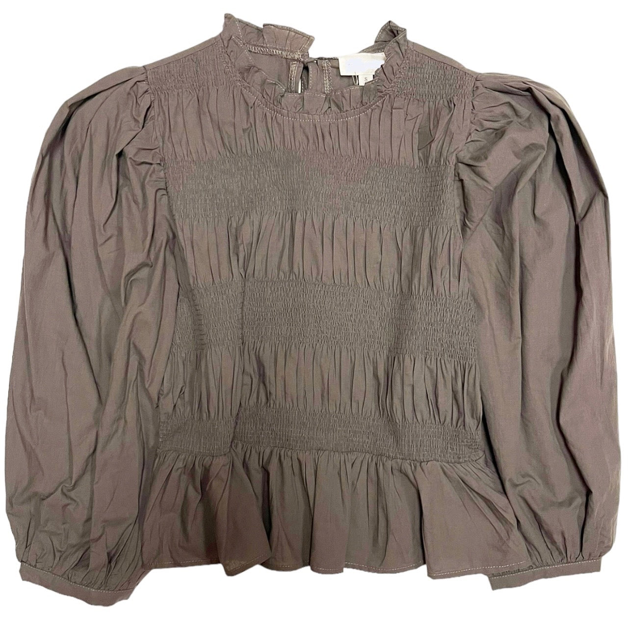 Ruffle Mock Neck Top