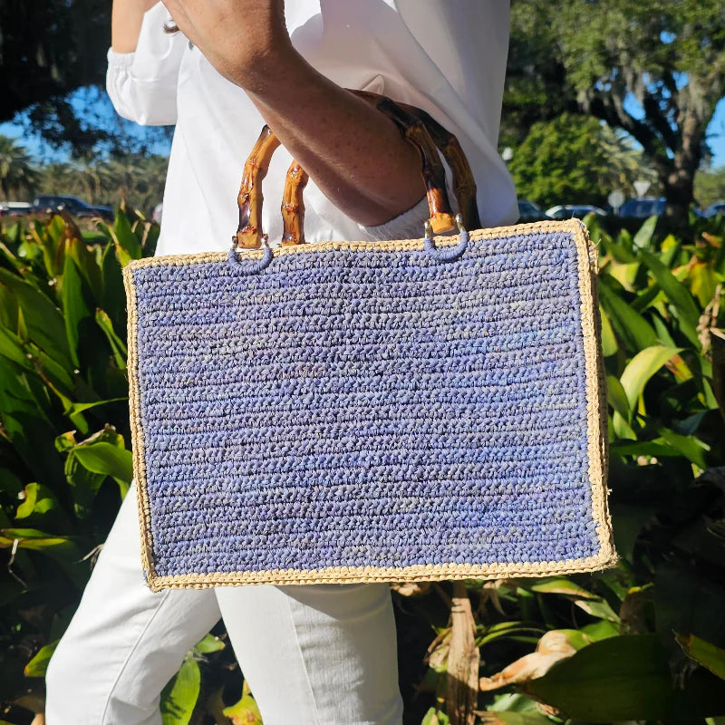 Piper Bamboo Bag Blue