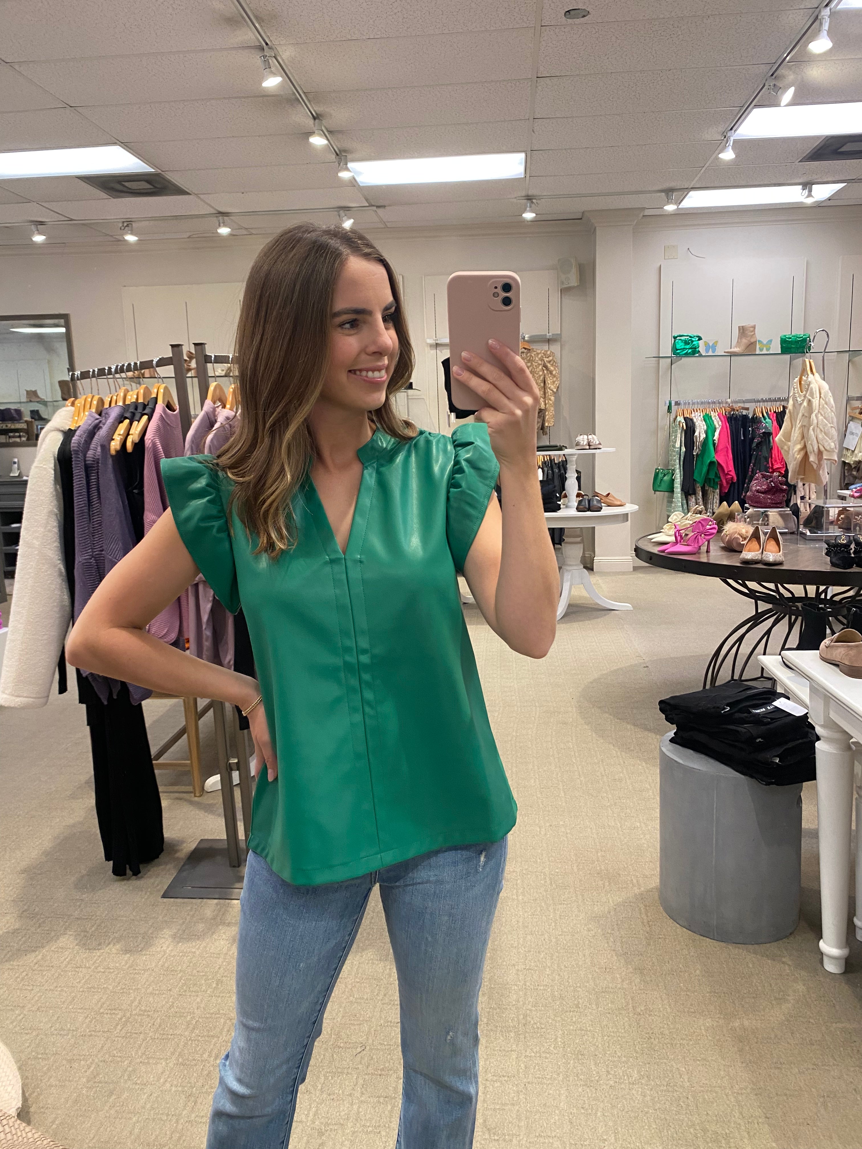 Leather Top