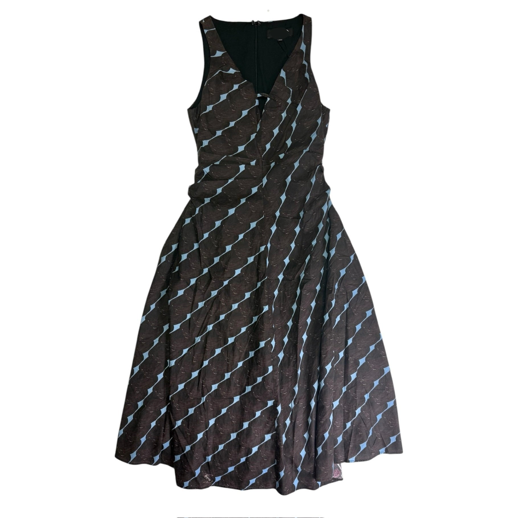Elsie Dress Brown/Blue