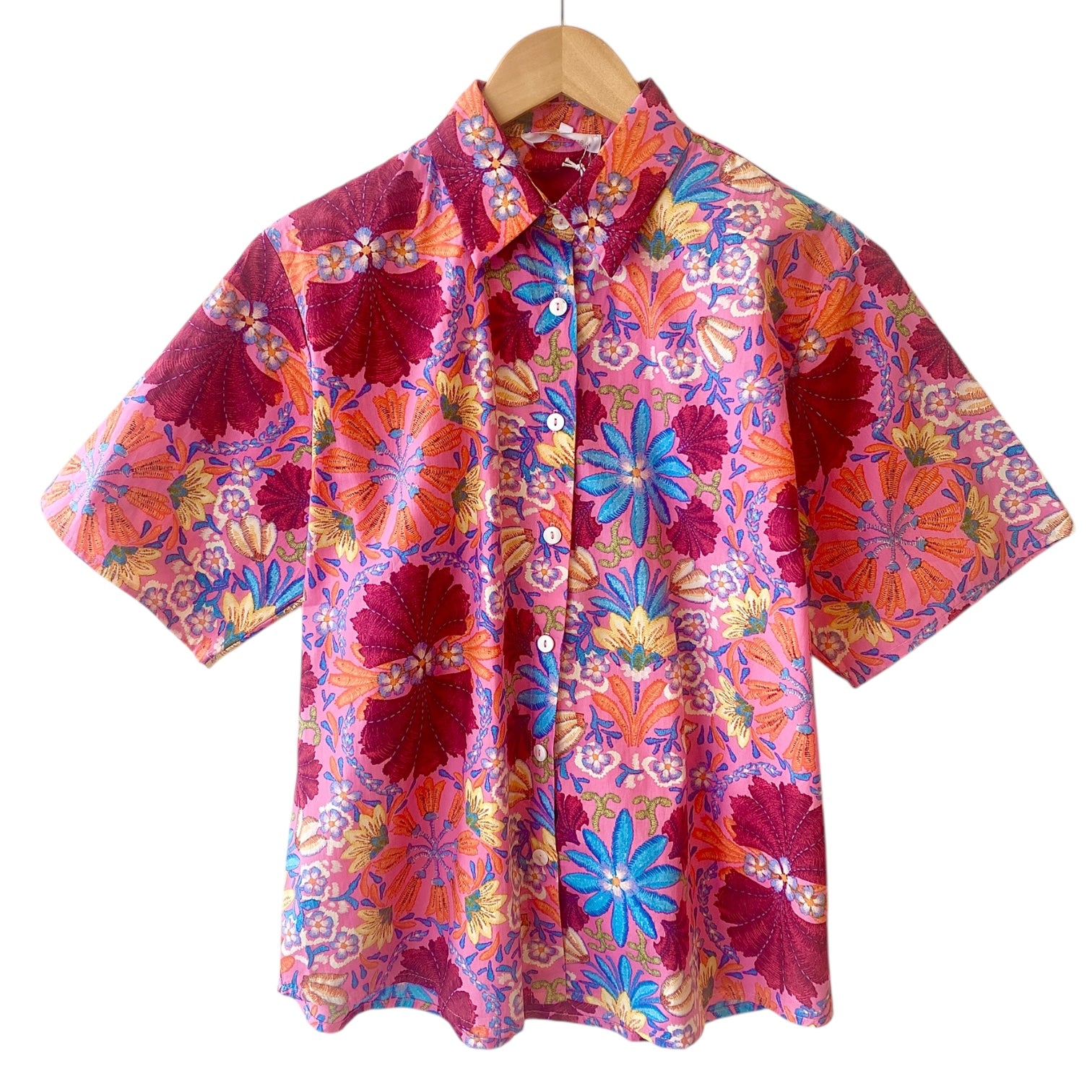 Taya Floral Shirt Pink Multi