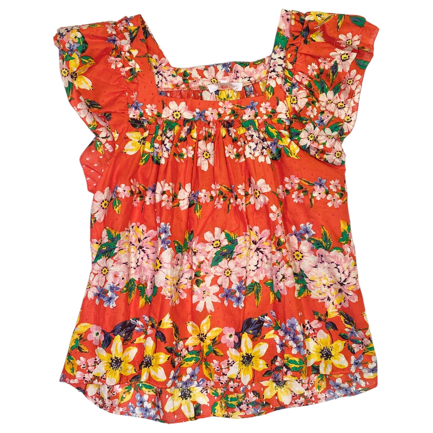 Betty Floral Shirt Orange Multi