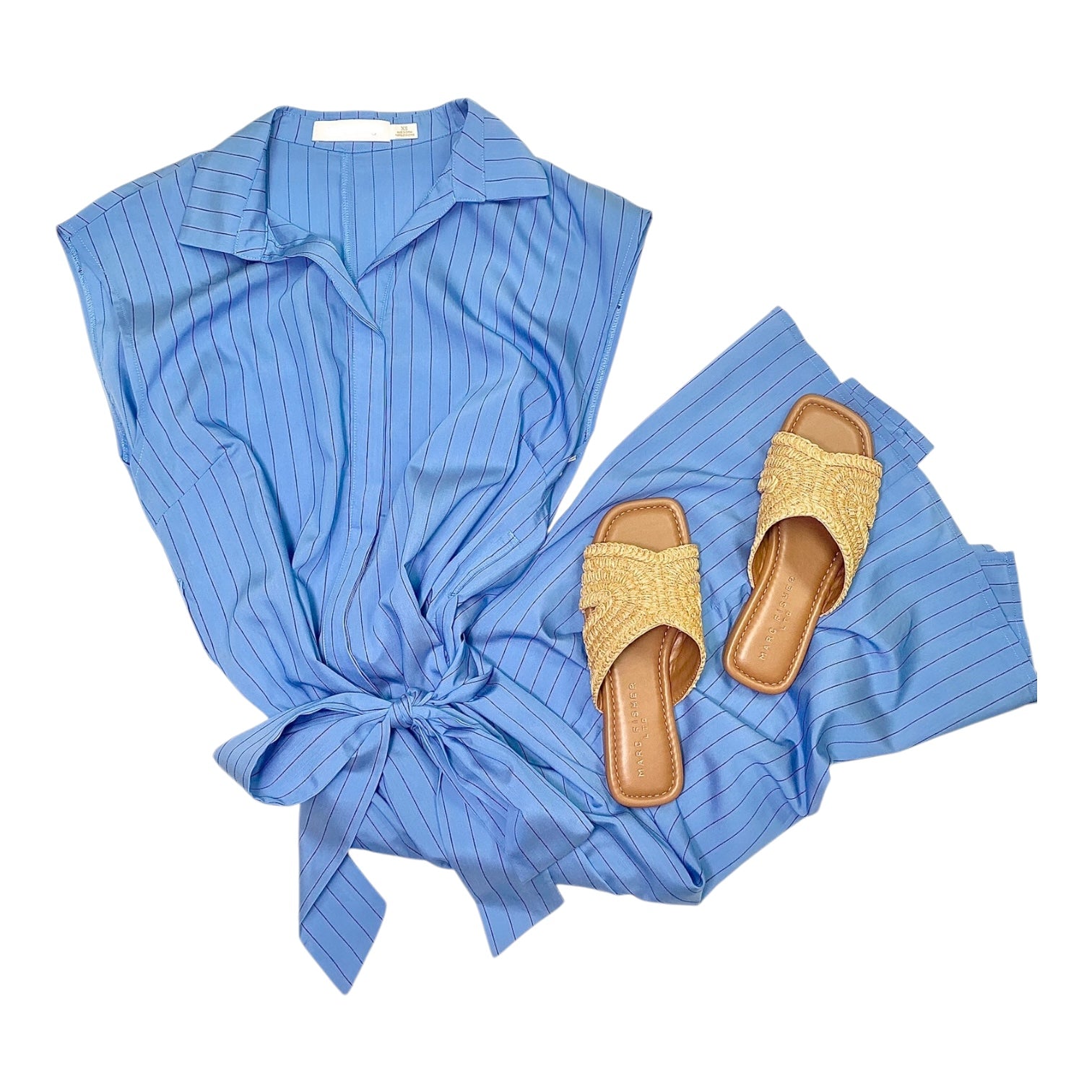 Margaux Dress Costal Stripe