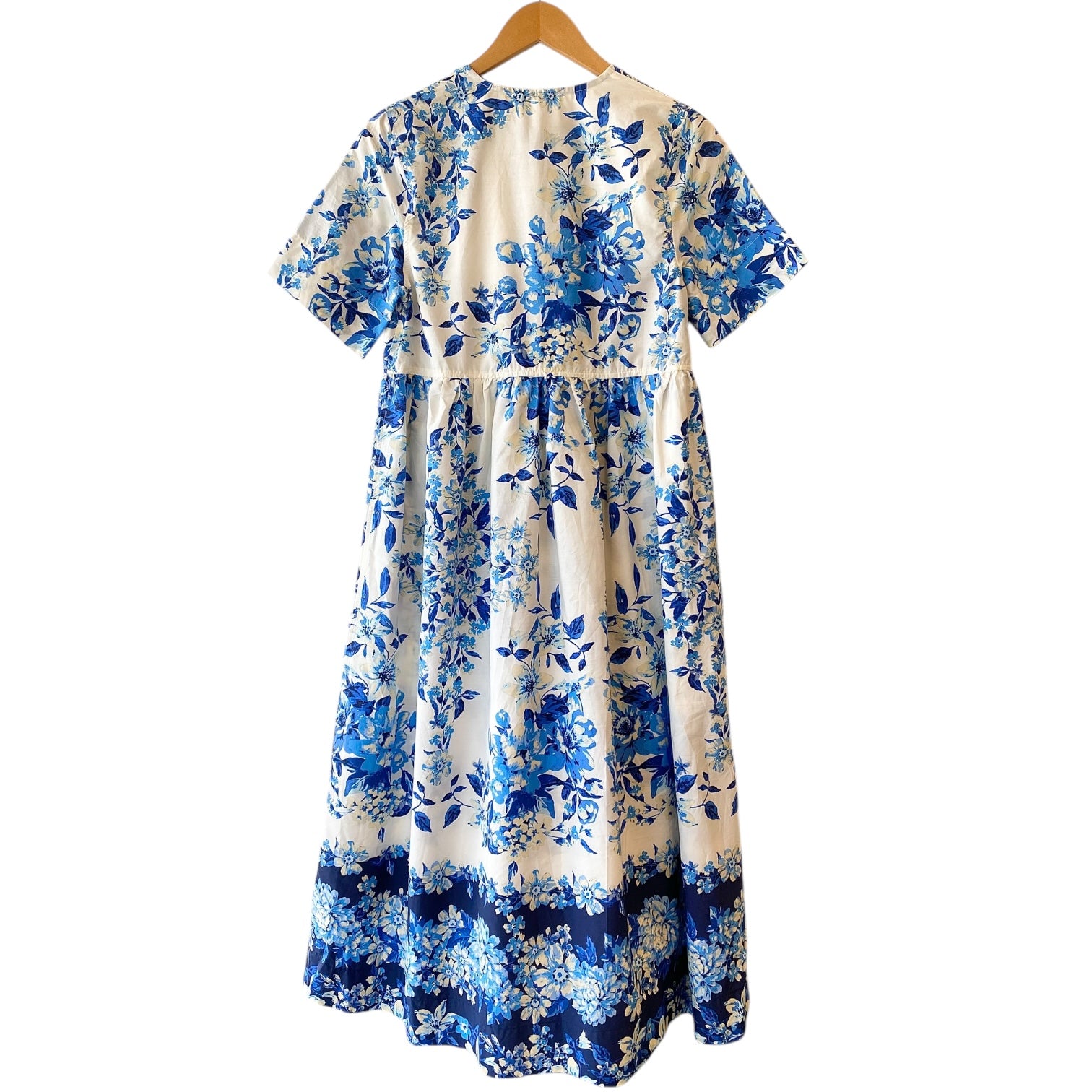 Lilith Floral Dress White/Blue