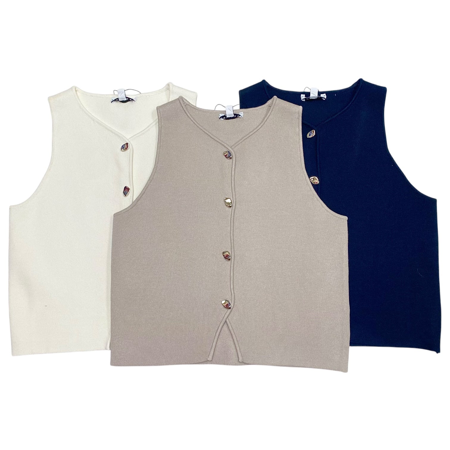 Knit Vest White