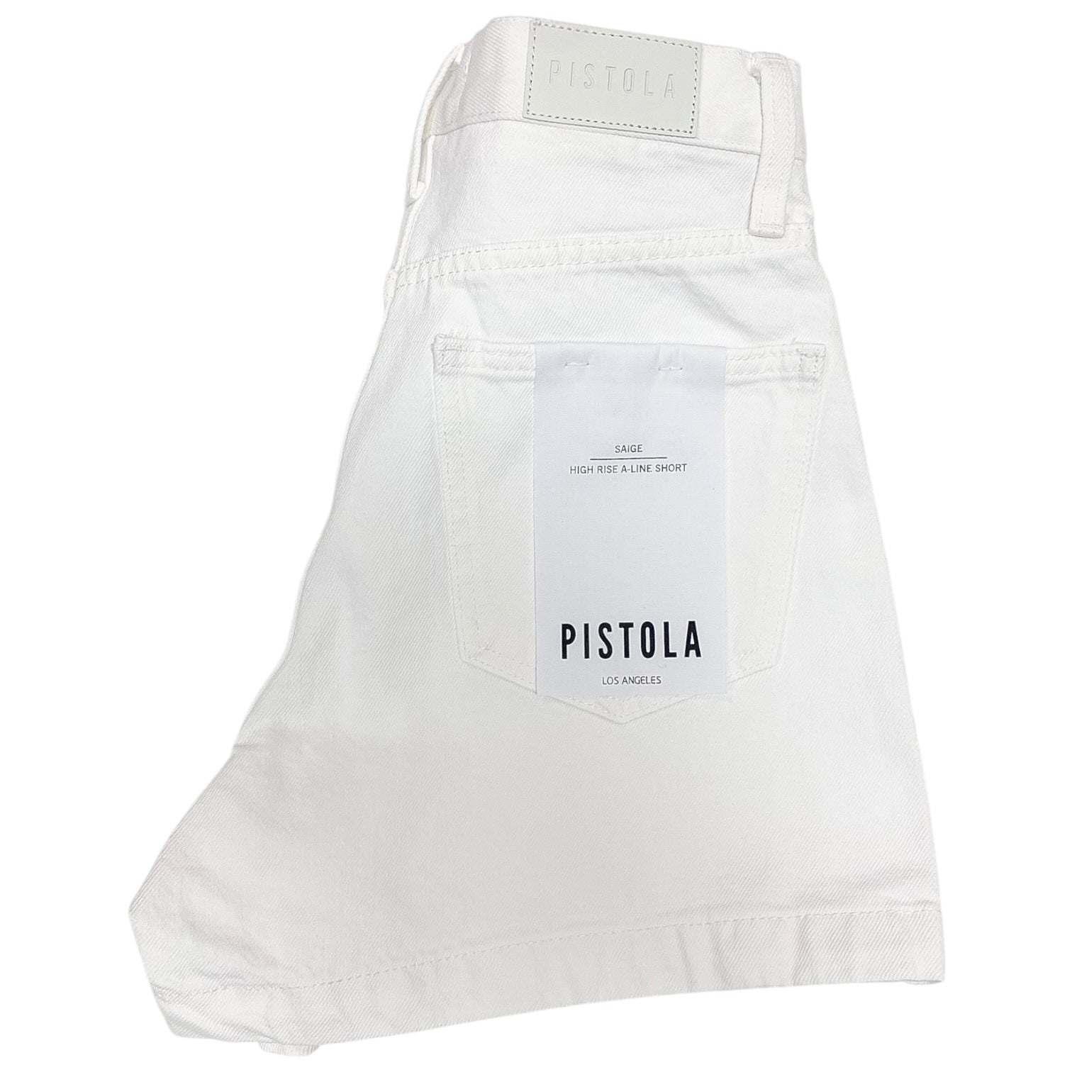 Saige Denim Short White