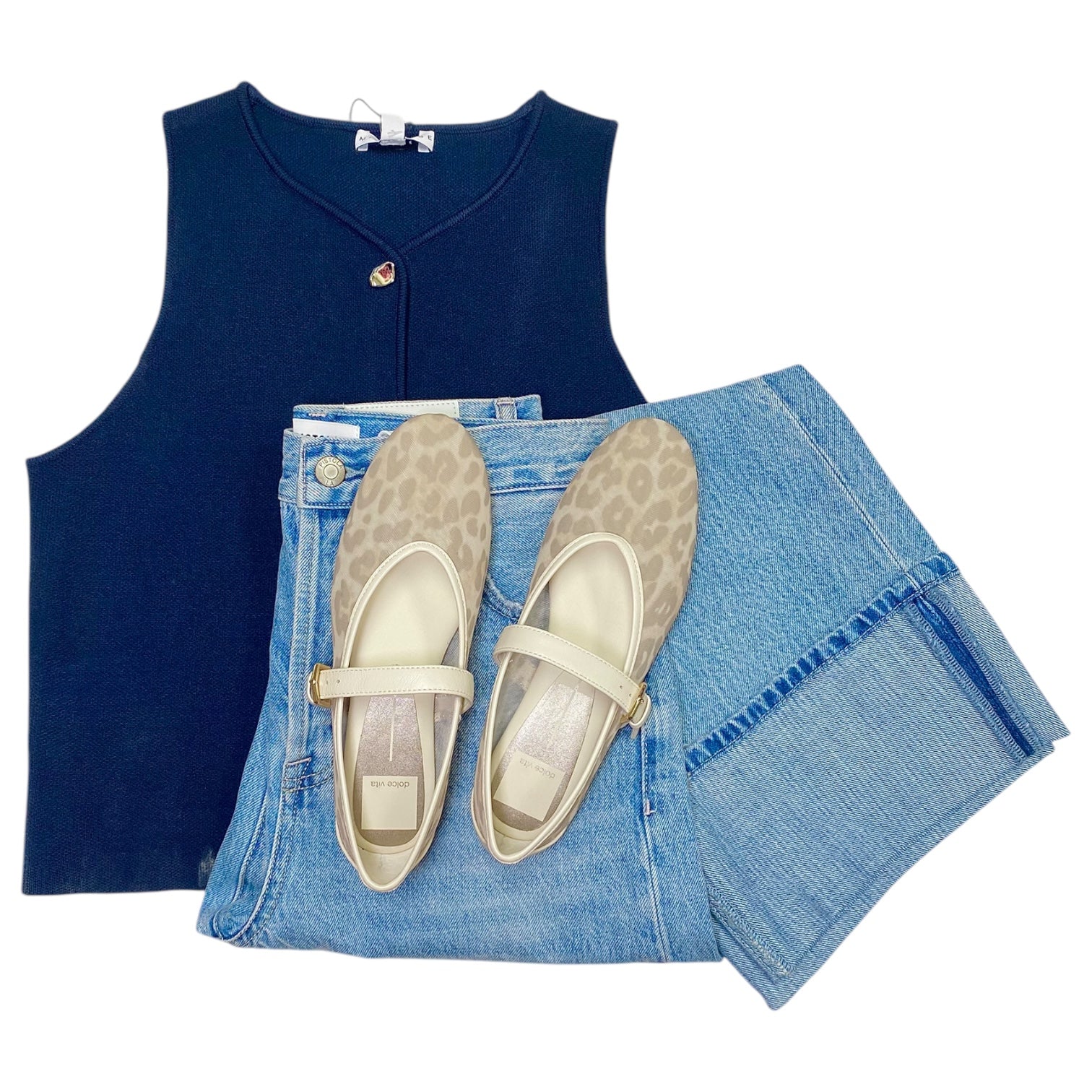 Knit Vest Blue