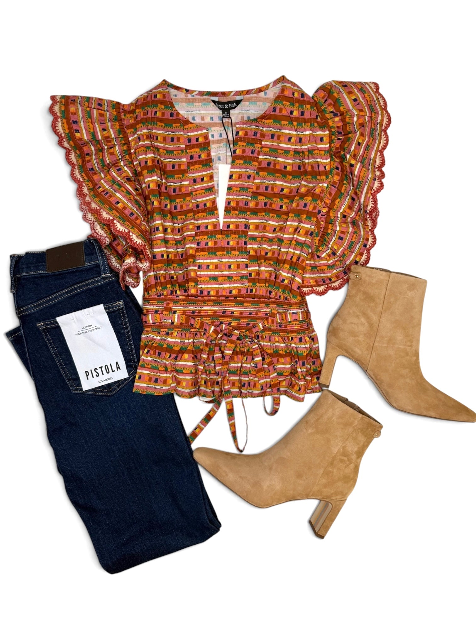 Jacqueline Top Terracota Multi