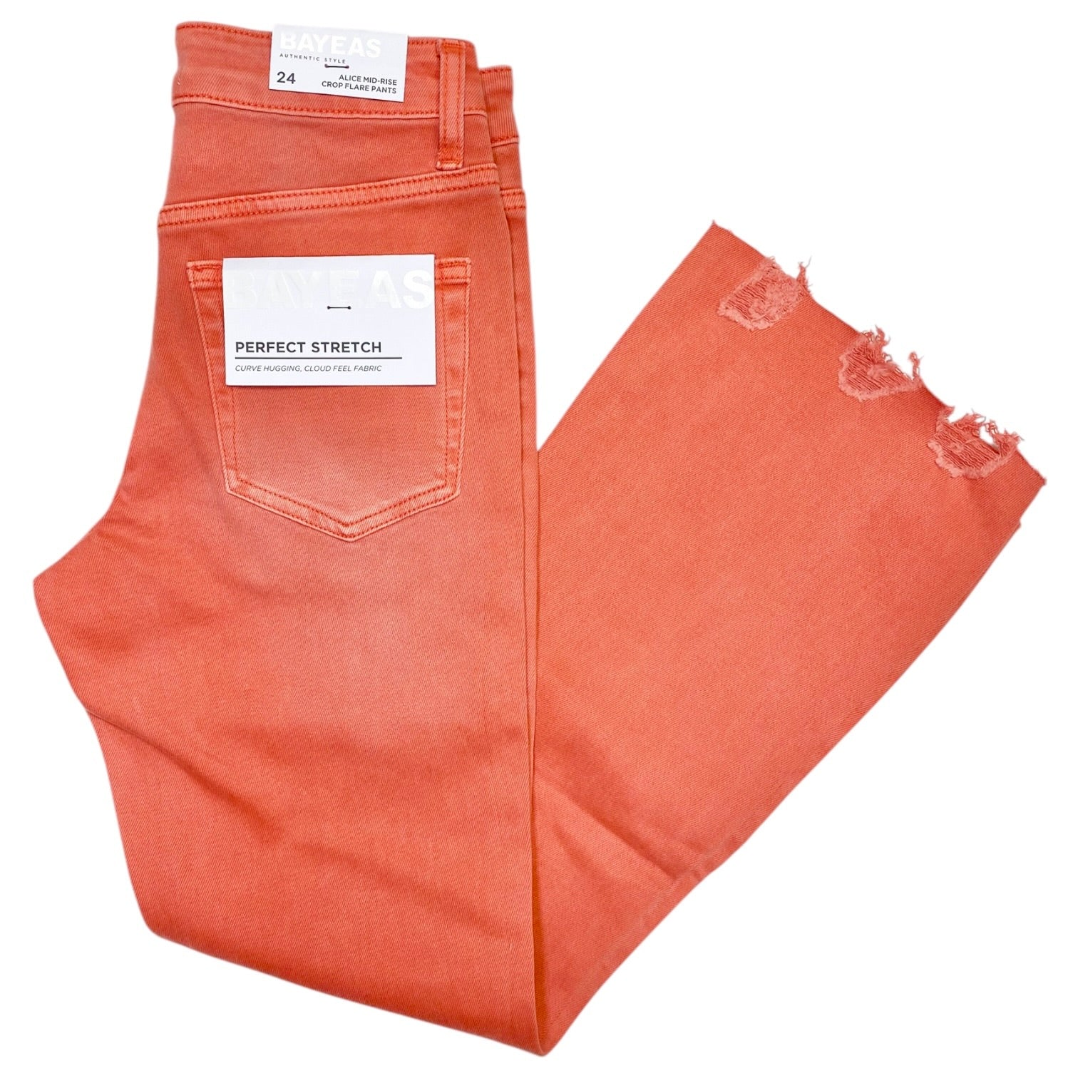Alice Crop Flare Jeans Tangerine