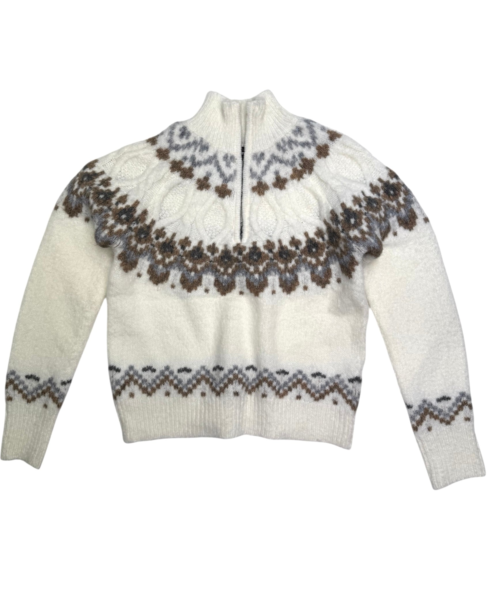 Aviendha Troyer Neck Pullover Calla Lily