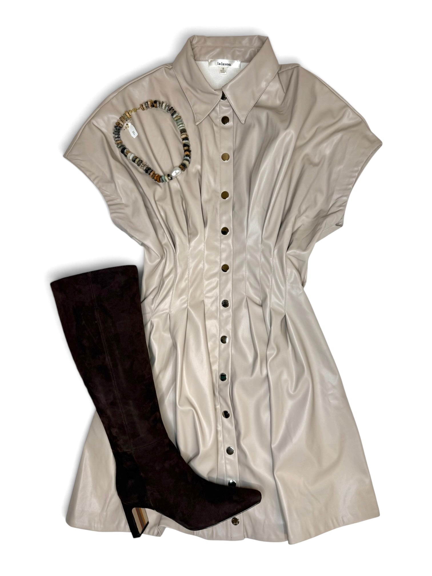Bobi Dress Ecru