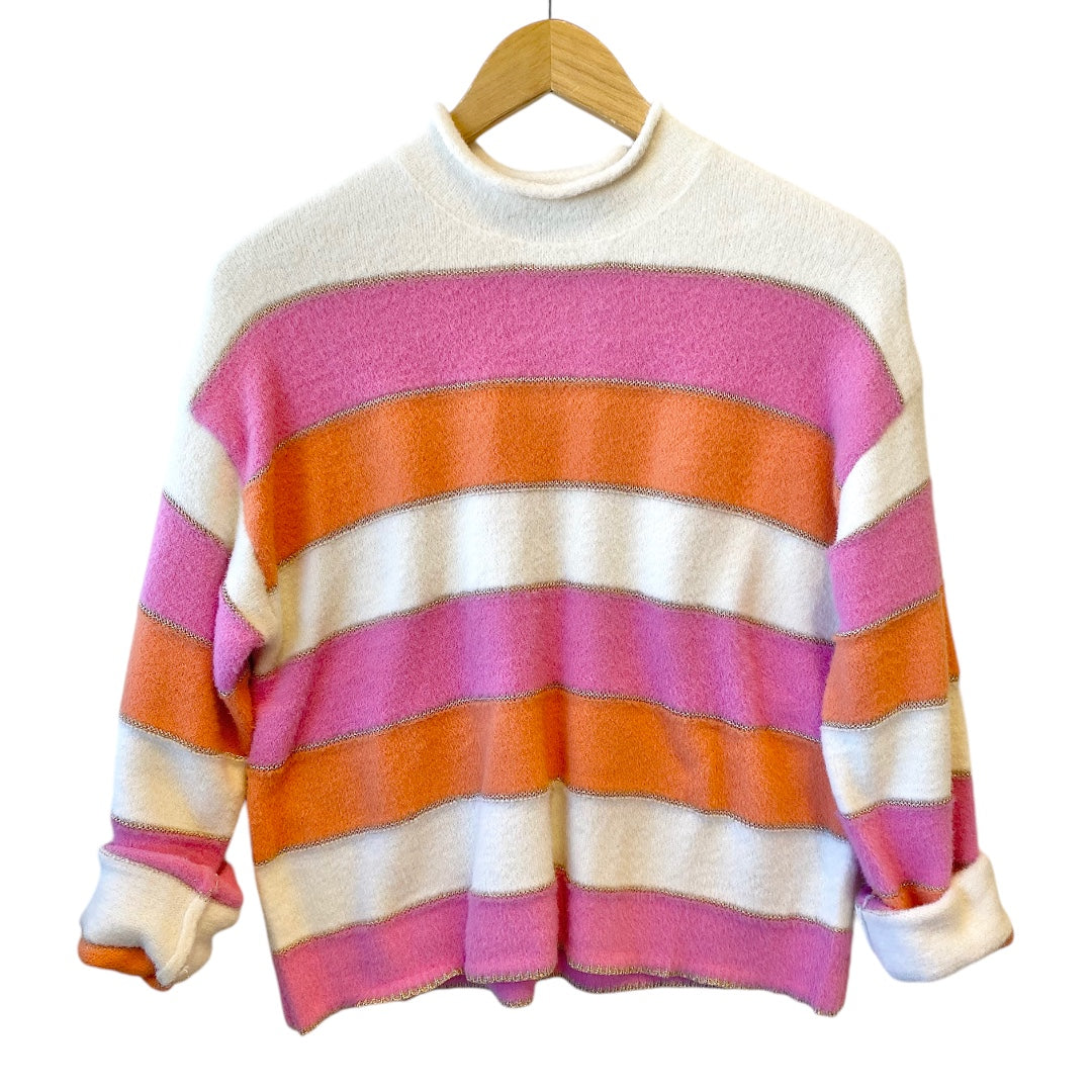 Elaine Stripe Sweater Pink