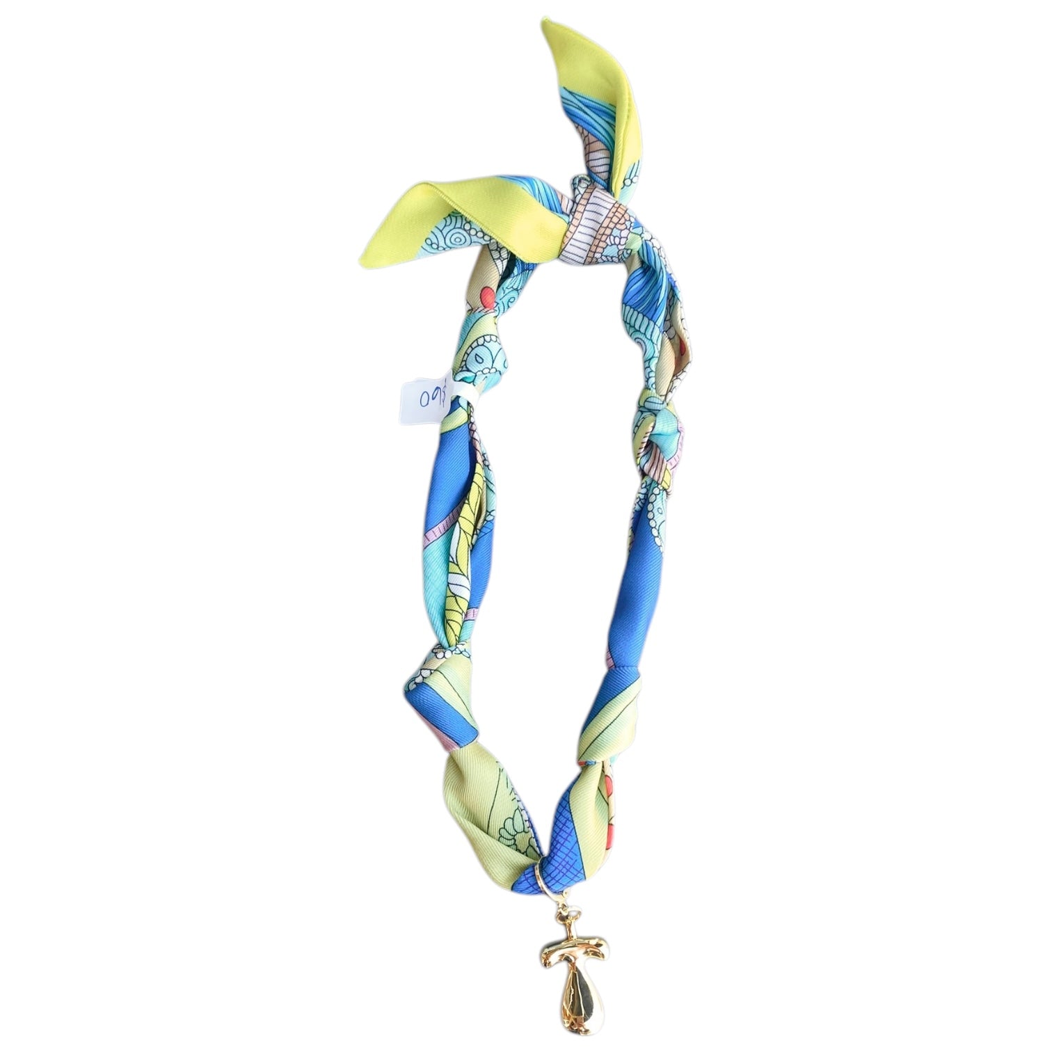 Initial Scarf Necklace
