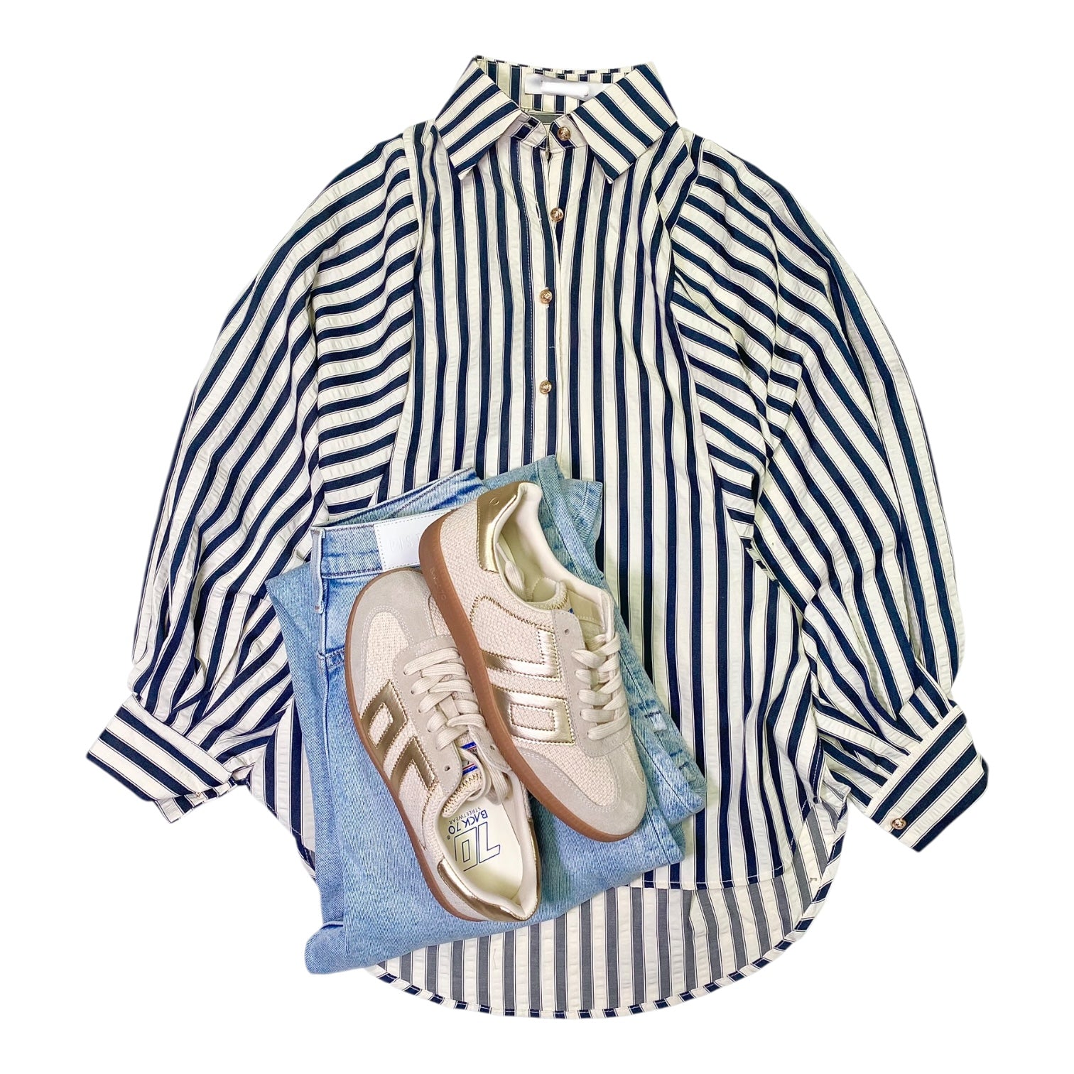 Aly Dolman Striped Top