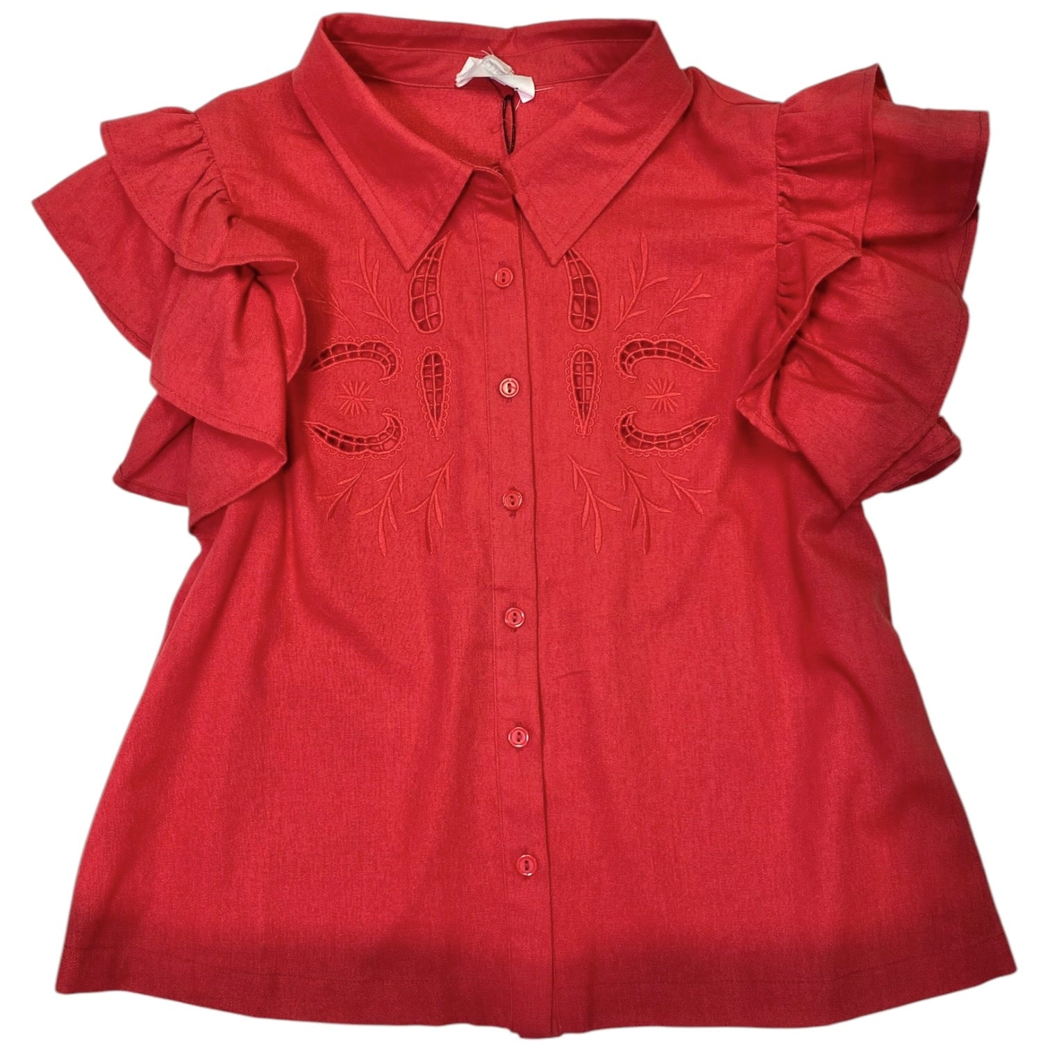 Connie Top Cherry Red