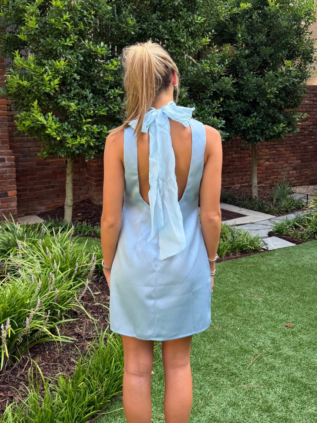 Wheeler Dress Dusty Blue