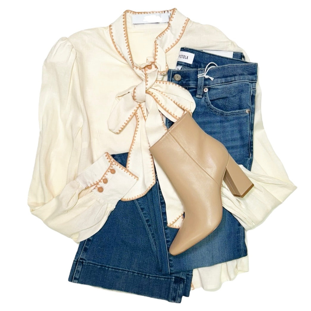 Carmen Tie Blouse
