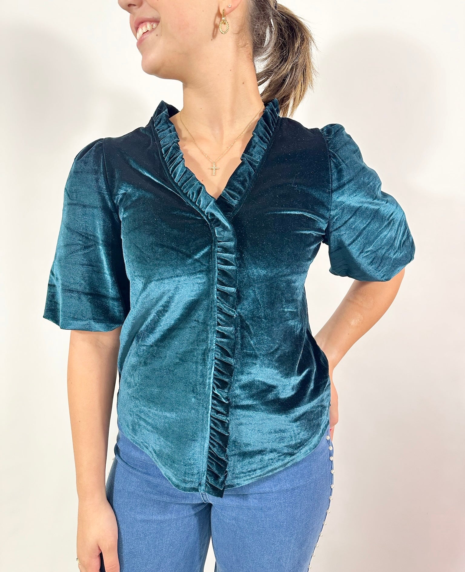 Tammy Top Teal