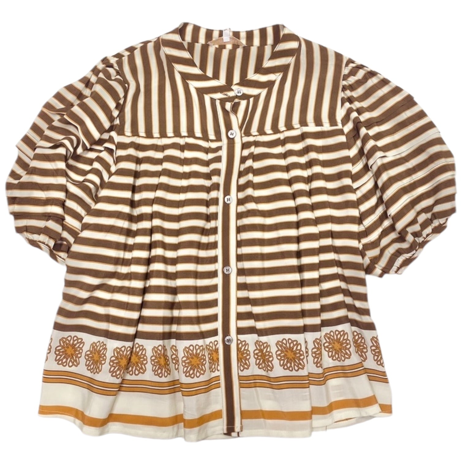 Nikki Top Cream Brown