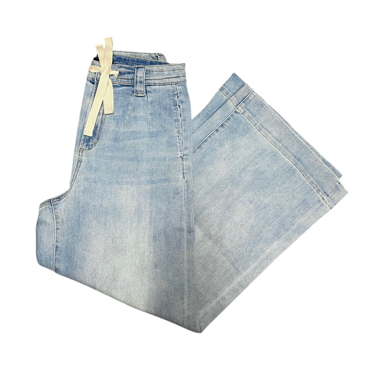 Tilly Tie Front Denim Pants