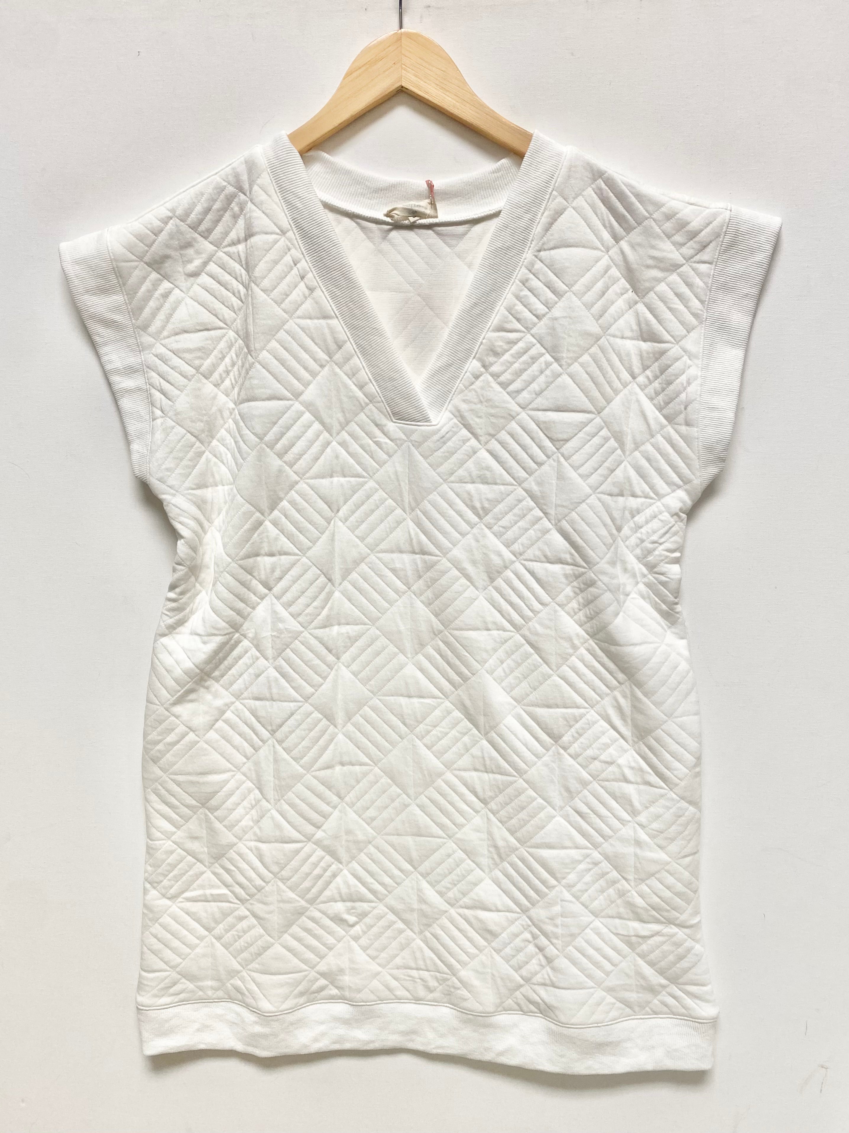 Quilted Dress White