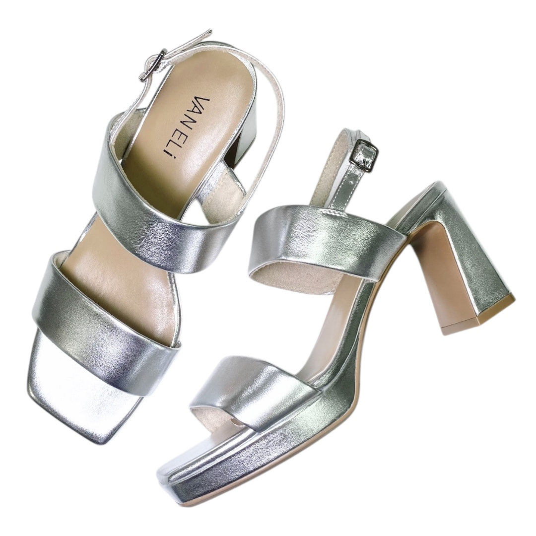 Maida Platform Heel Silver
