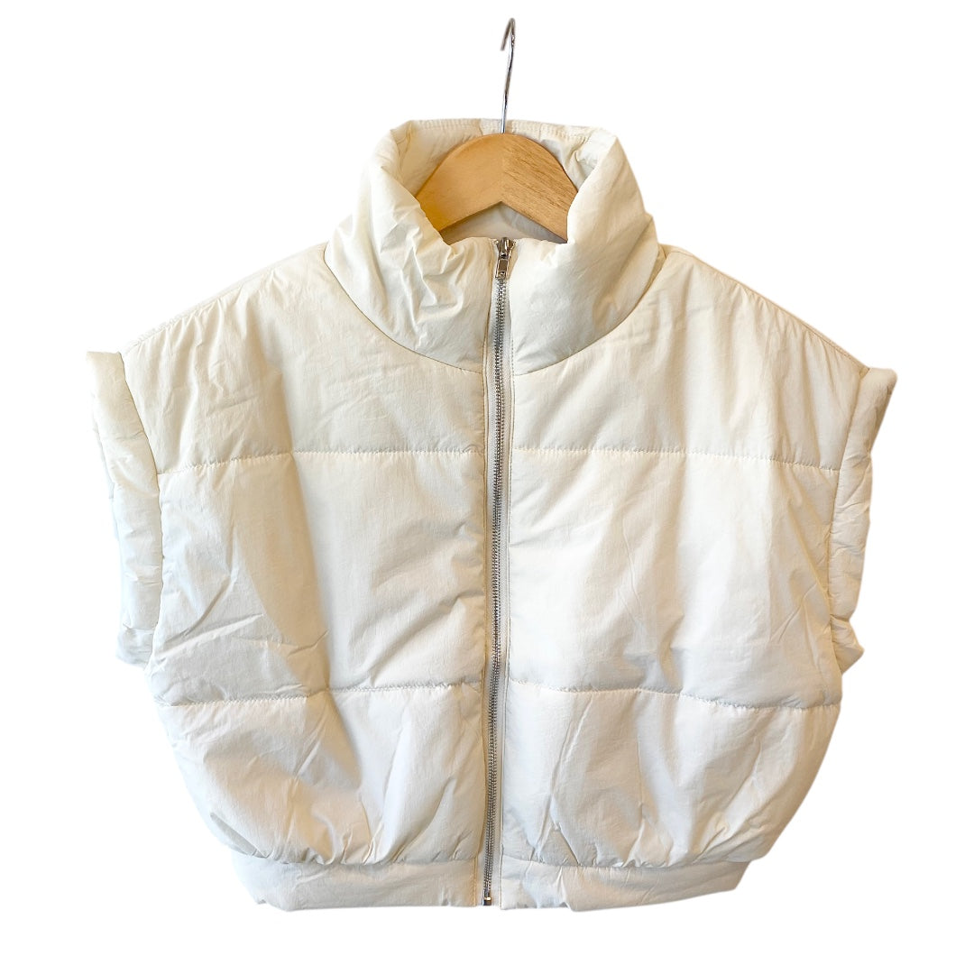 Jemma Puffer Vest Cream