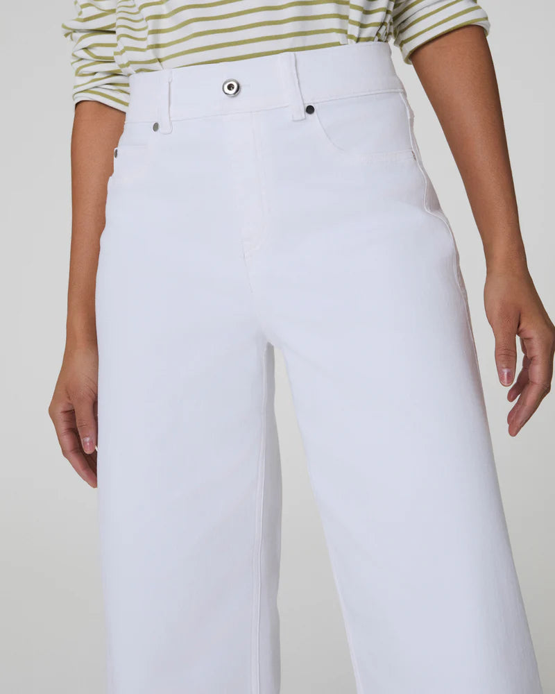 Crop Wide Leg Jeans White